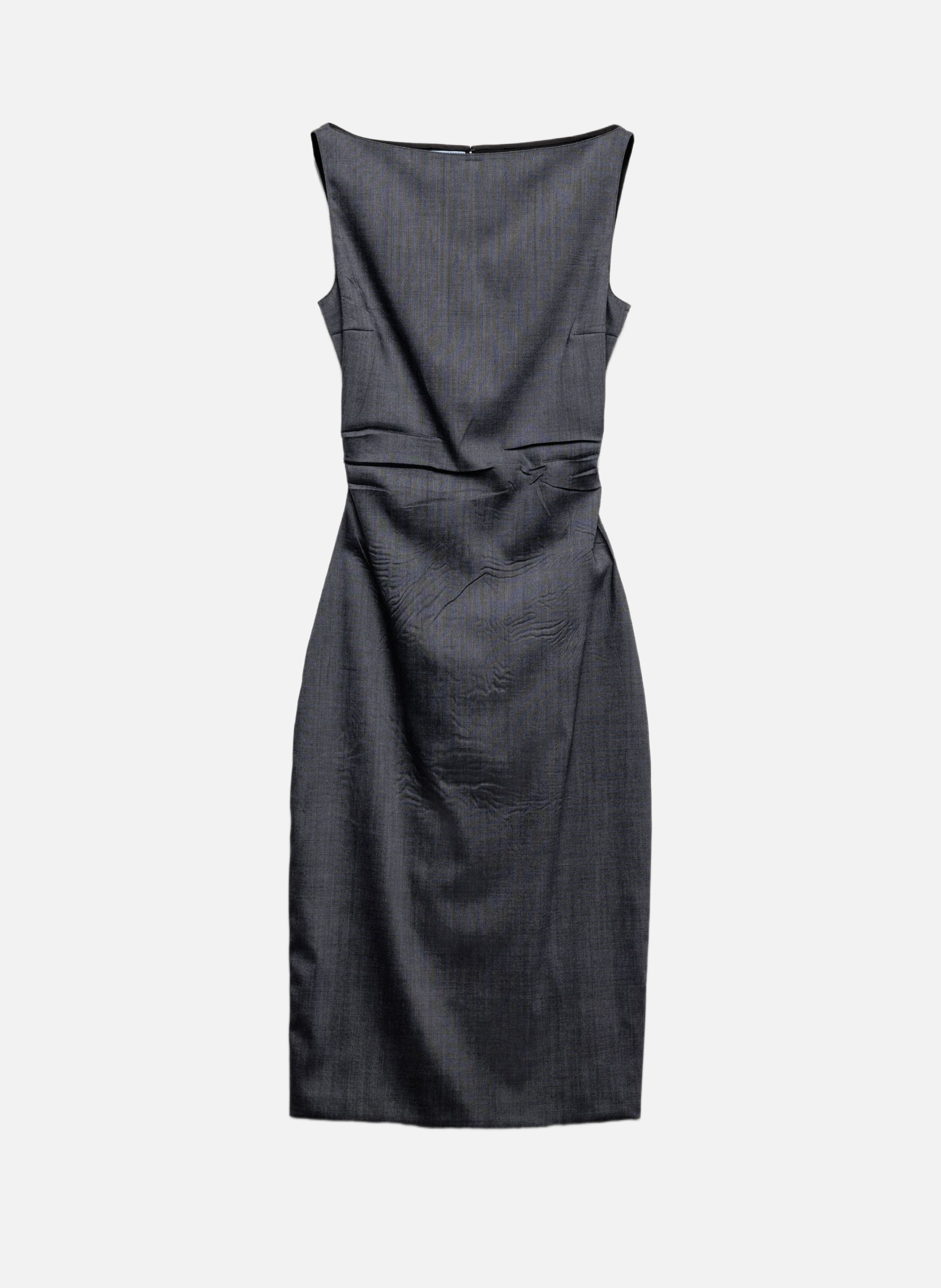 Robe en mohair de chevreau stretch PRADA Gris