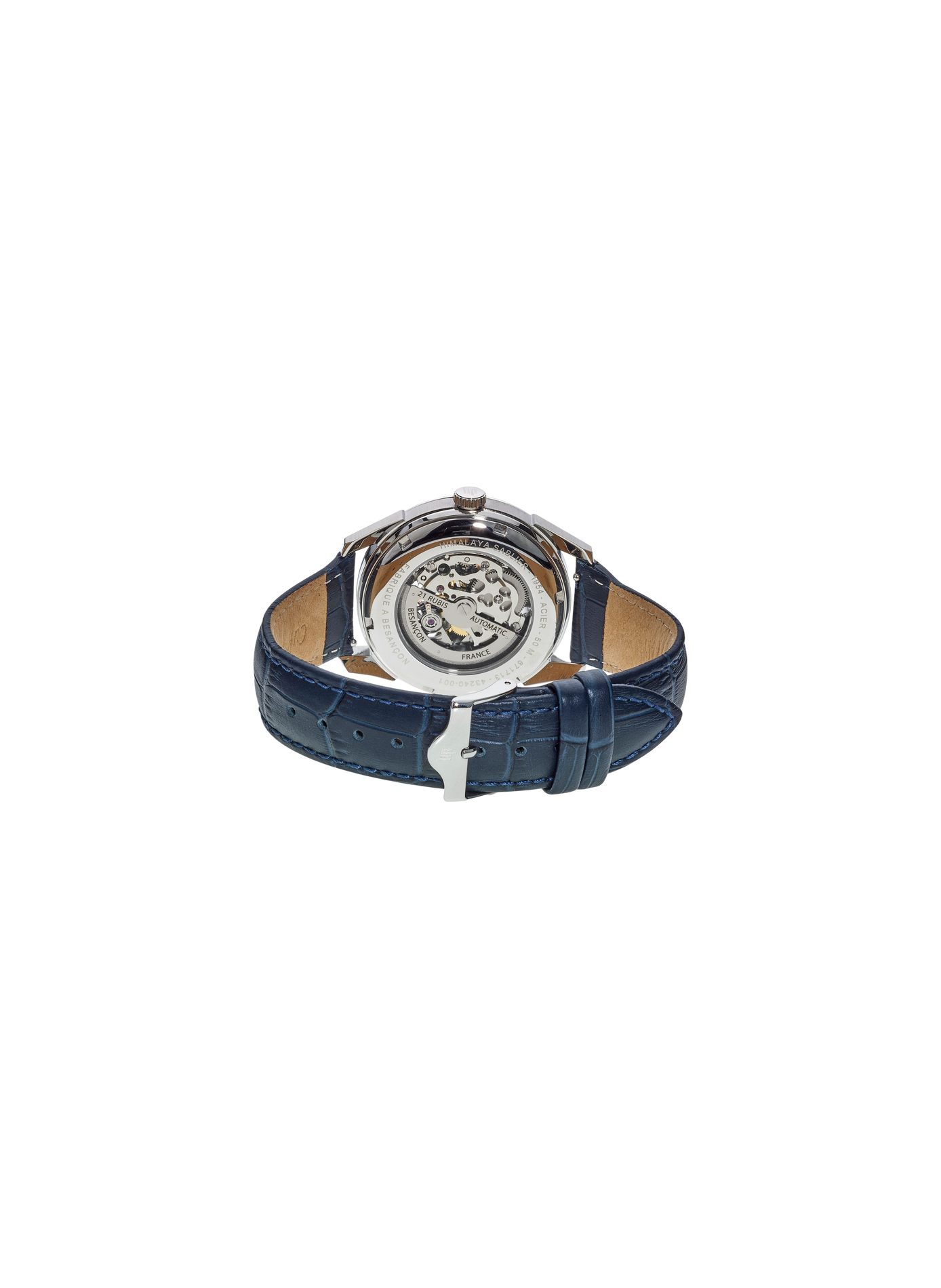 Montre automatique Himalaya en cuir LIP Argent