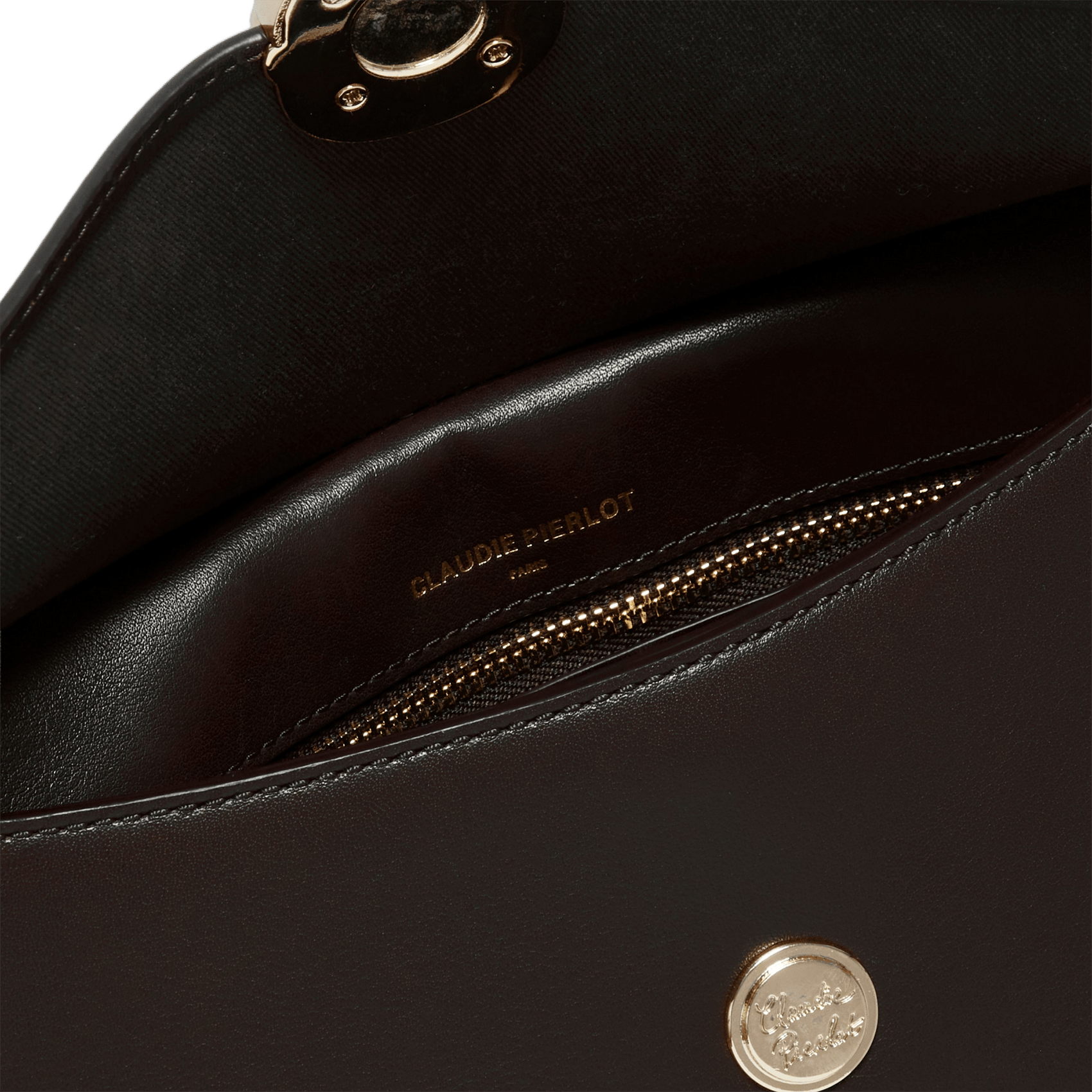 Sac bandoulière en cuir aloyse CLAUDIE PIERLOT Noir