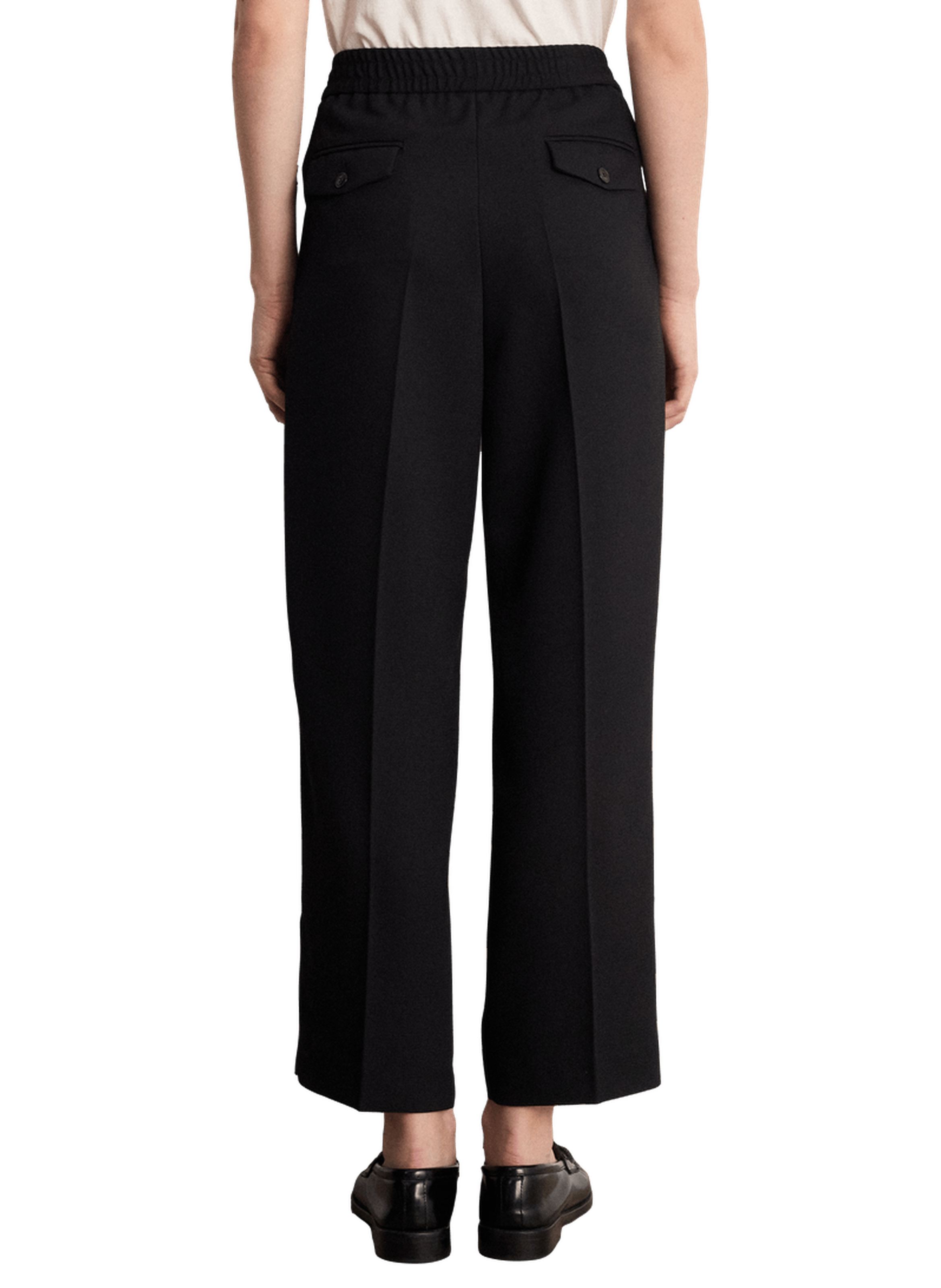 Pantalon fluide 7/8 de tailleur - bessy PABLO Noir