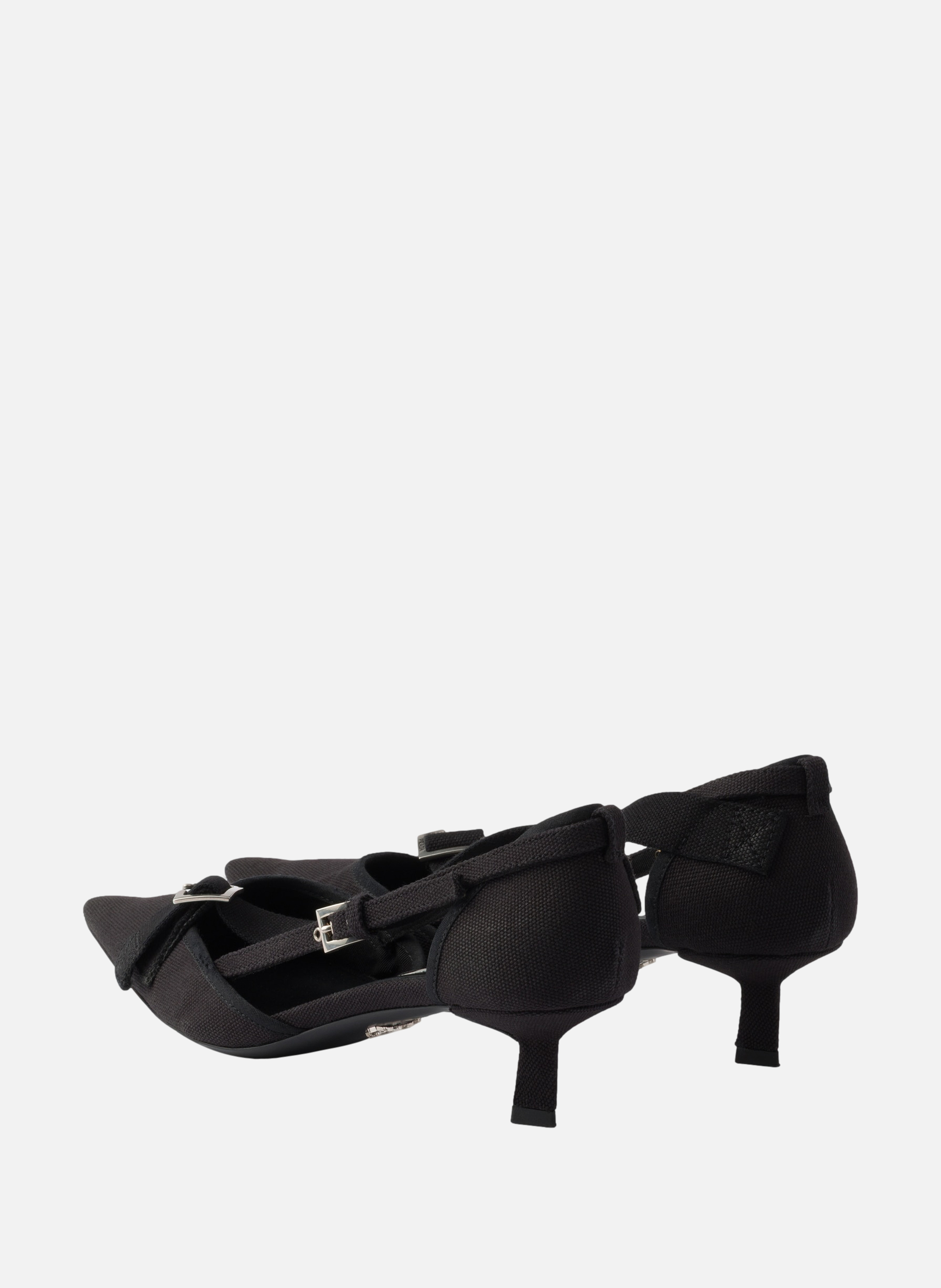 Escarpins en toile PRADA Noir