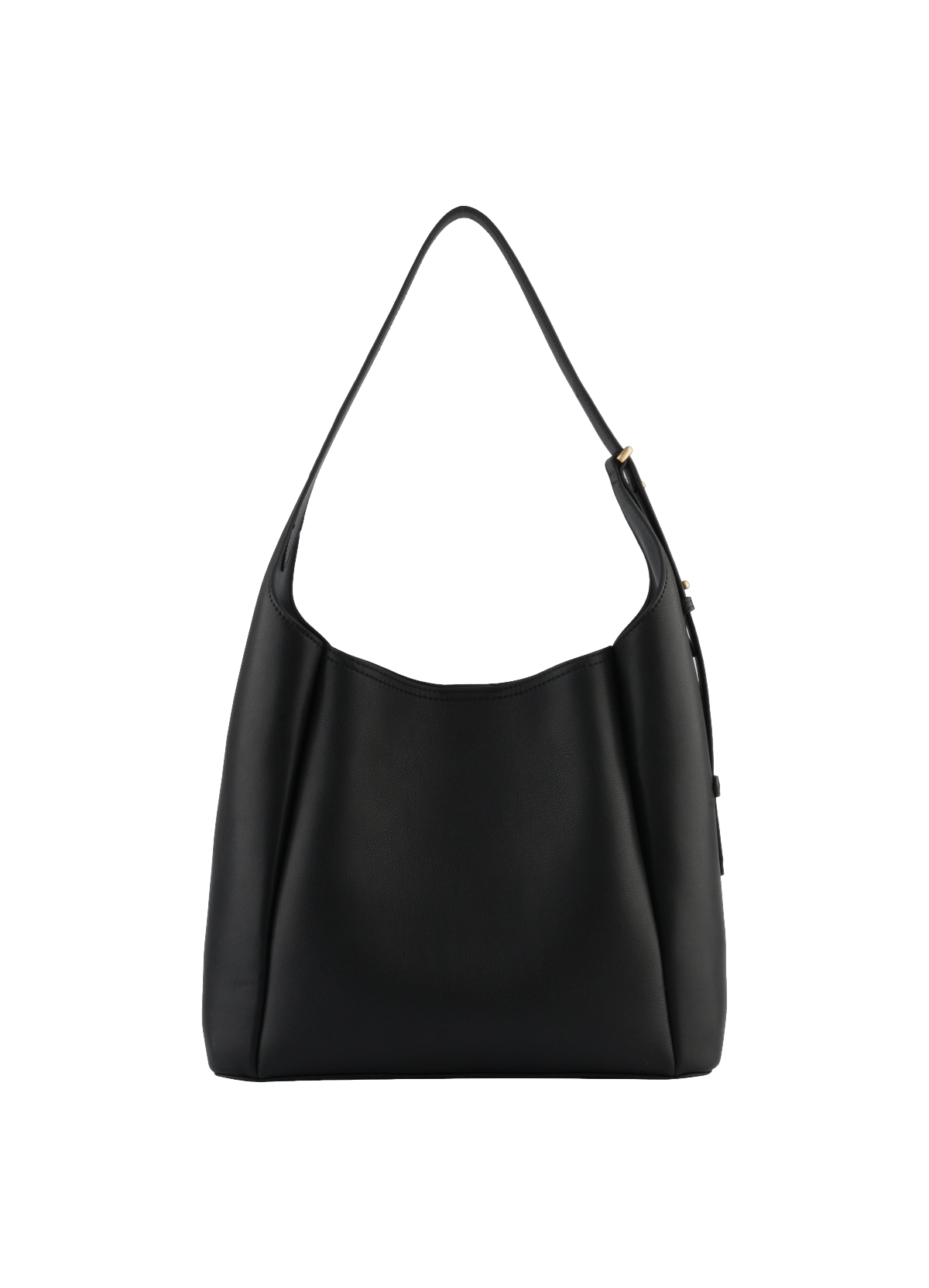 Sévigné | Sac besace hobo GM en cuir de vachette POURCHET Noir