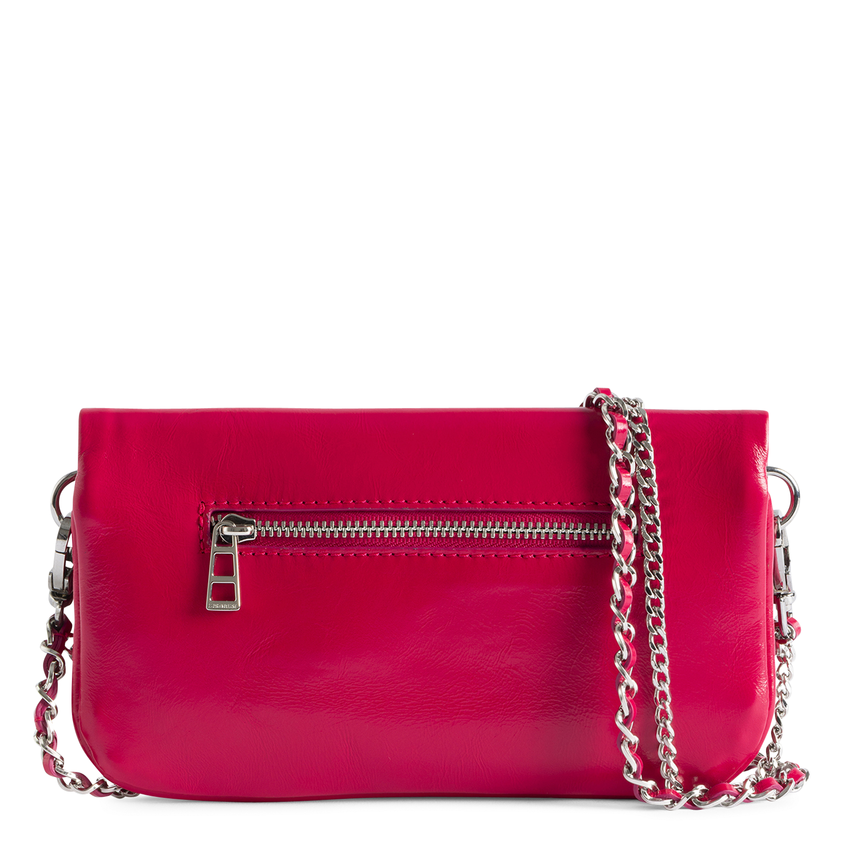 Pochette en cuir rock nano ZADIG&VOLTAIRE Rose