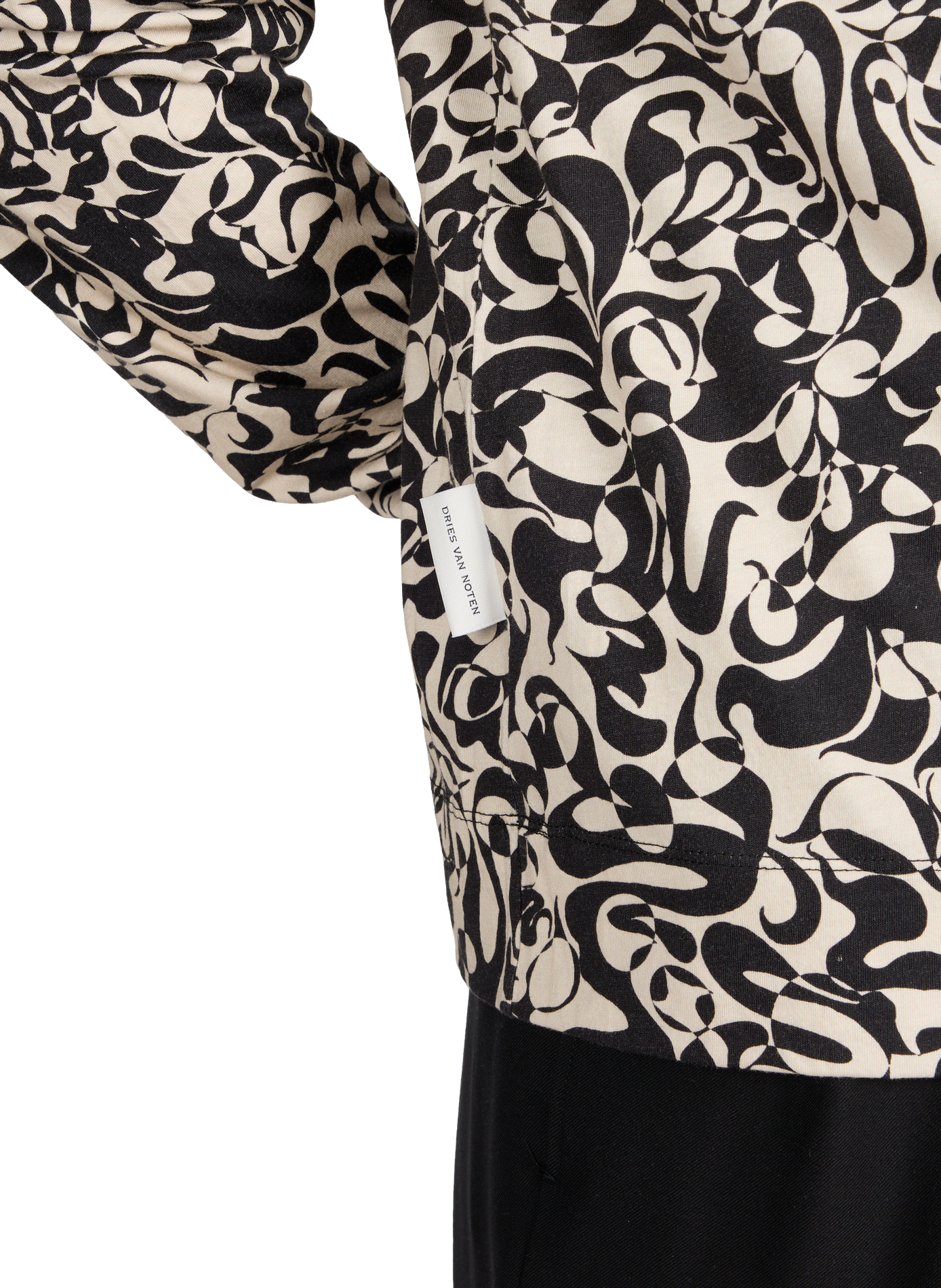 Long sleeve polo shirt DRIES VAN NOTEN Black