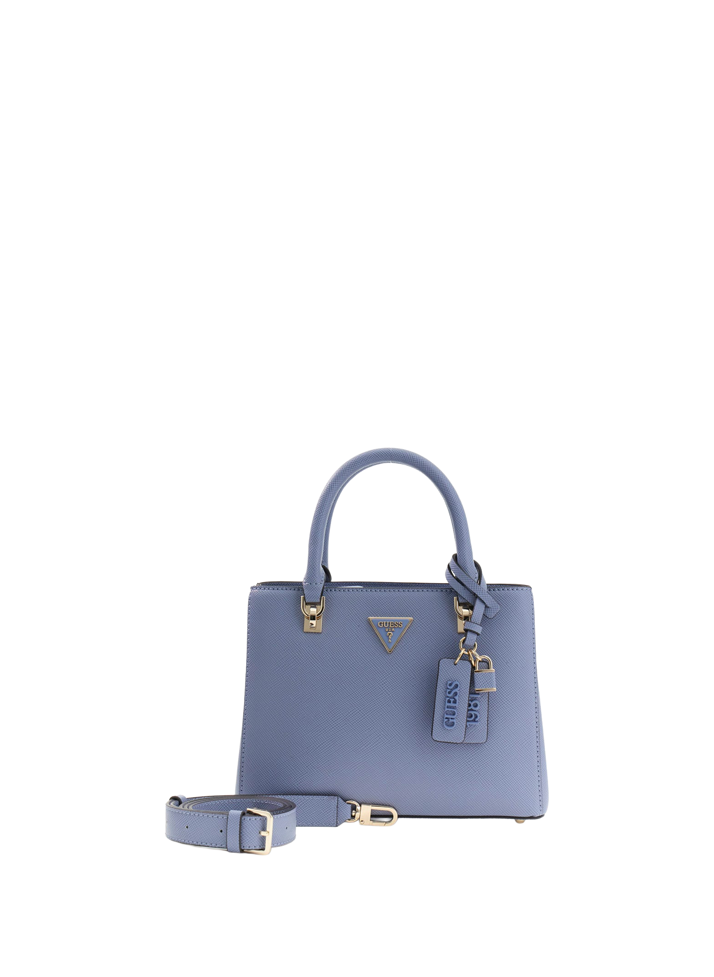 Sac à main Noelle saffiano GUESS Bleu