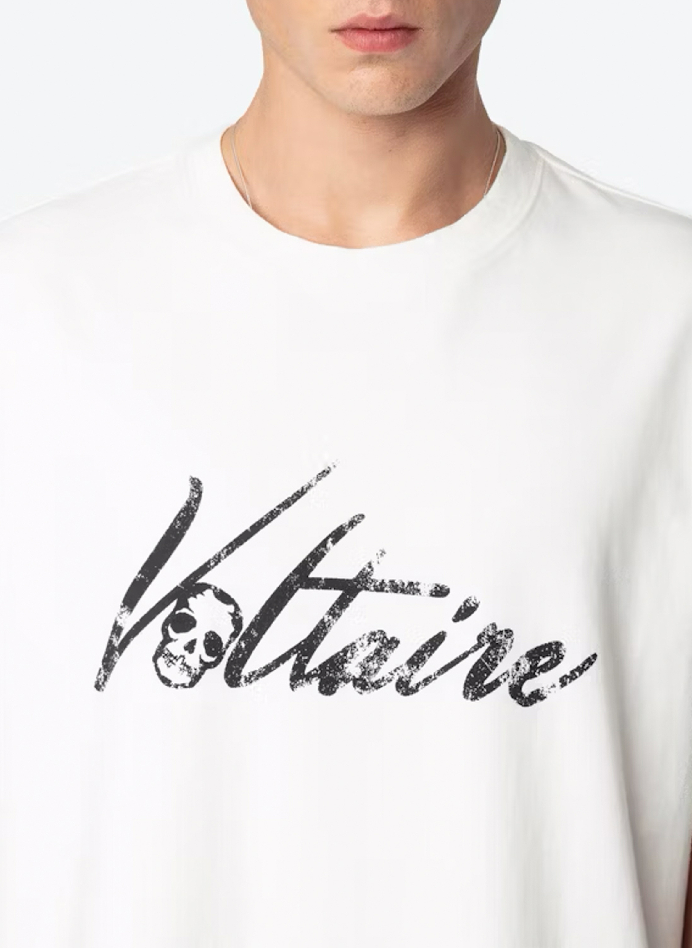 Tee-shirt oversize en coton bio teddy ZADIG&VOLTAIRE Blanc