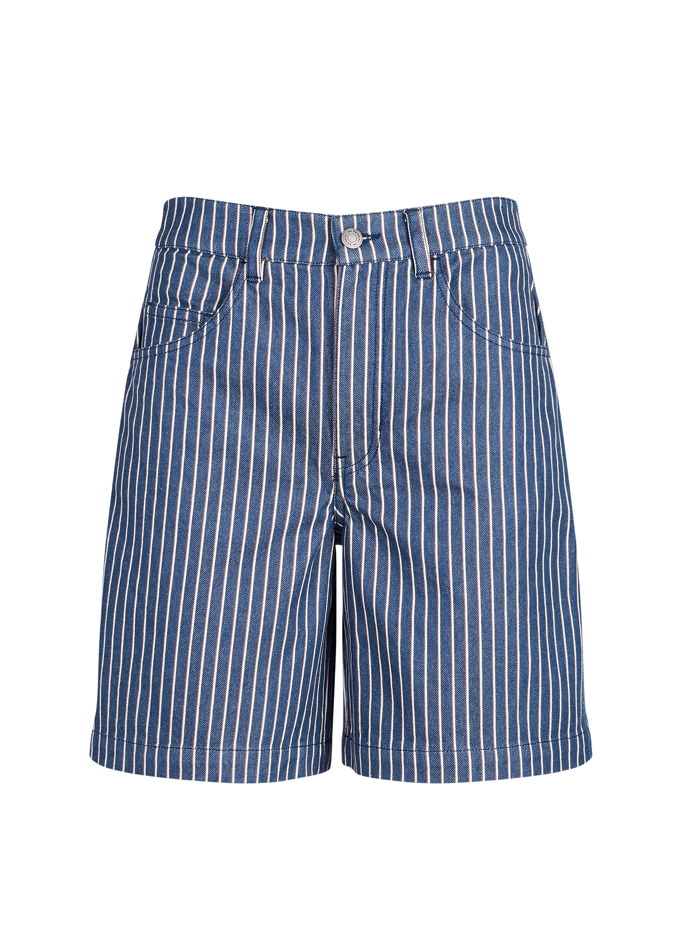 Striped cotton shorts THINKING MU Beige