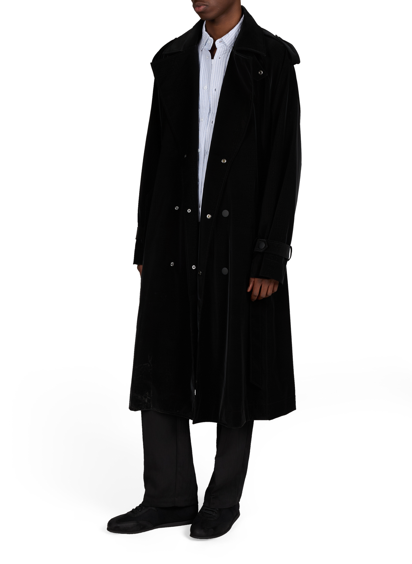 Long waterproof trench coat RAINS Black