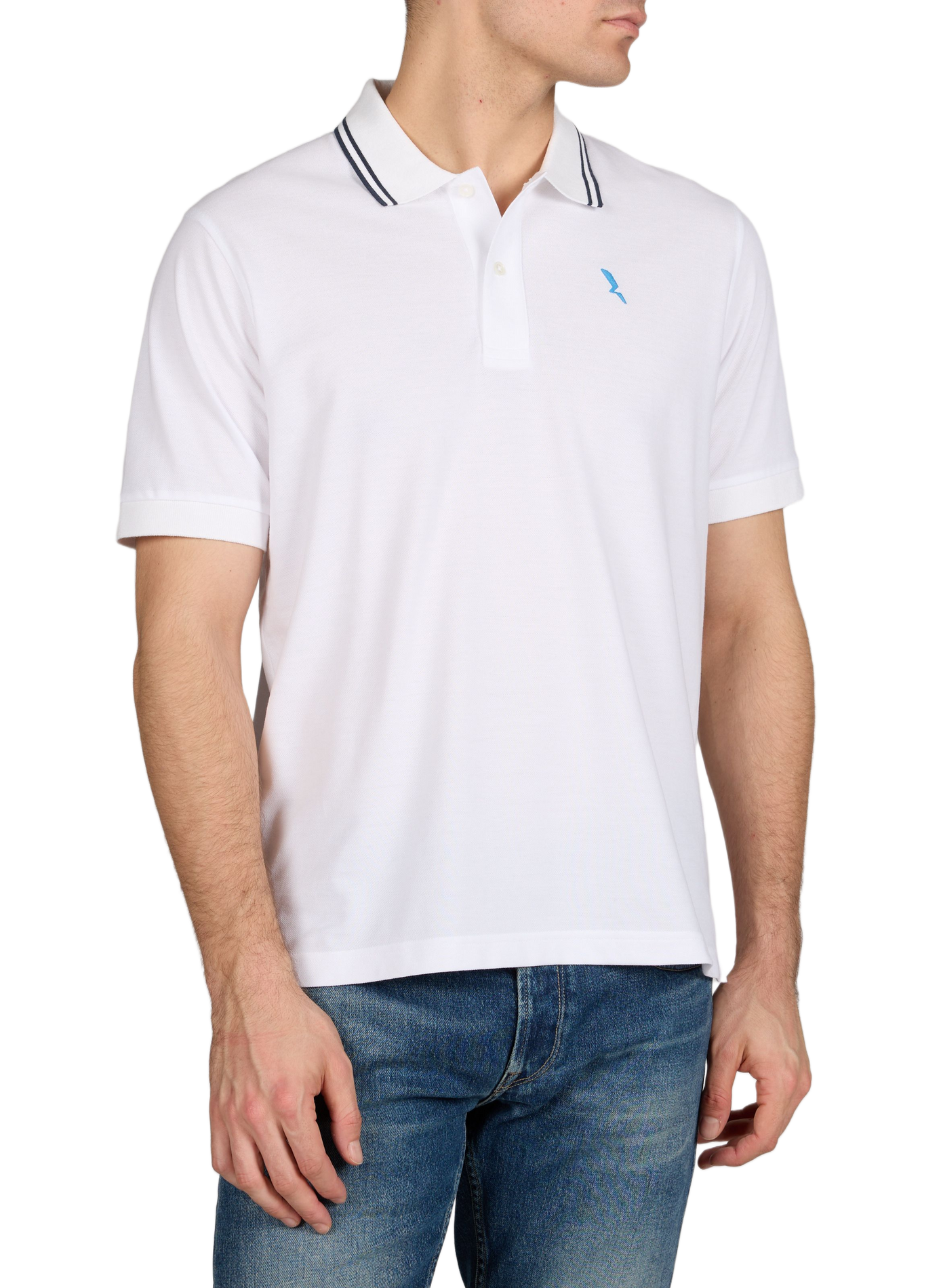 Polo à manches courtes en coton mélangé AIGLE Blanc