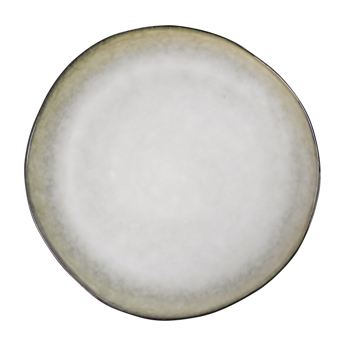 Shadow - assiette plate 28 cm (lot de 6) MEDARD DE NOBLAT Marron