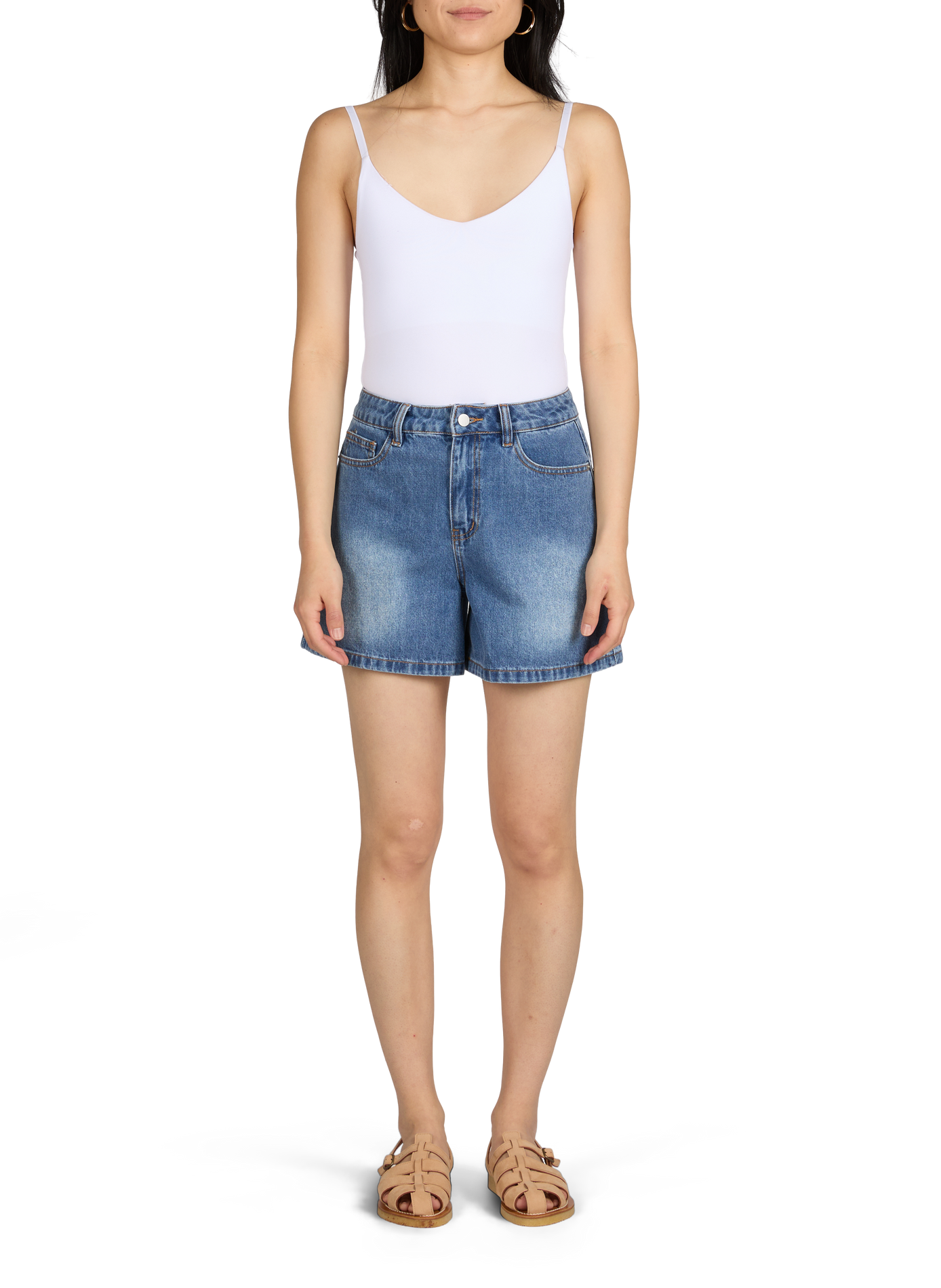 Andrea short in cotton denim OBJECT Blue