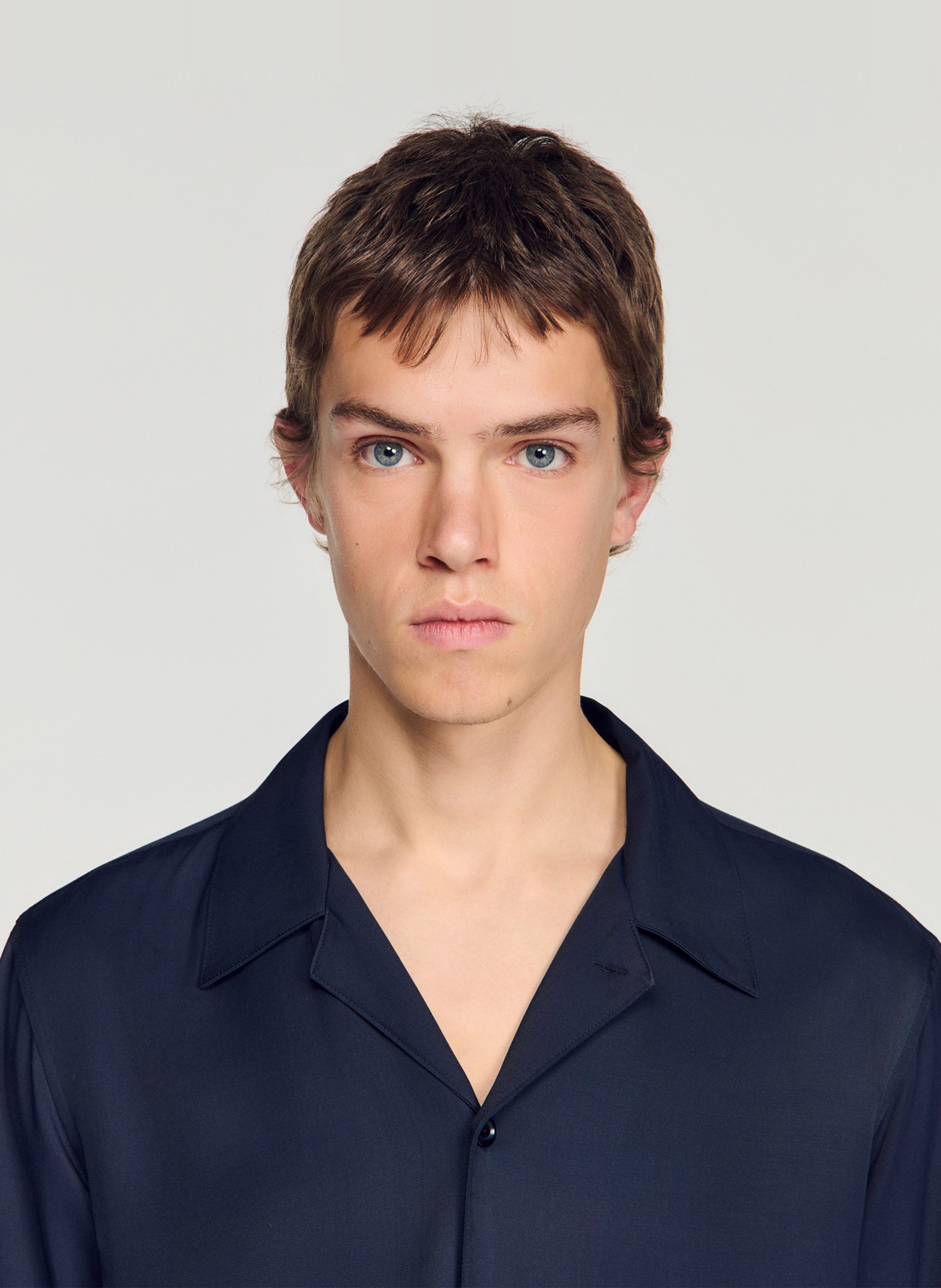 Chemise fluide regular-fit SANDRO Bleu