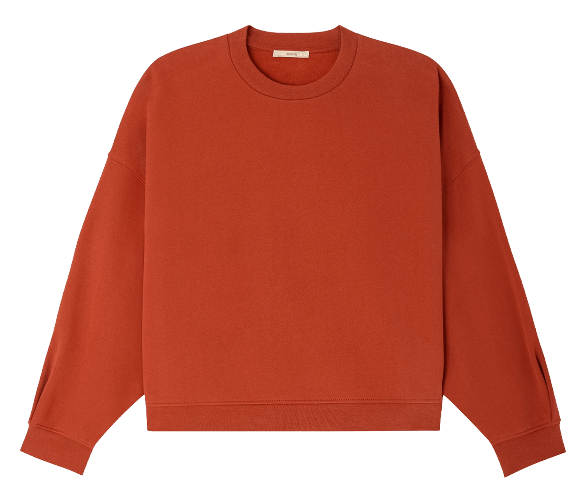 Sweat col rond en coton inea SESSUN Rouge