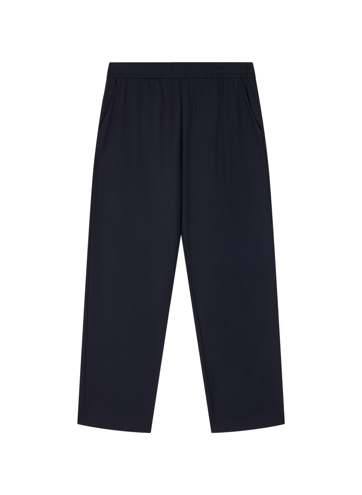 Solid Straight Leg Joggers EMPORIO ARMANI Blue