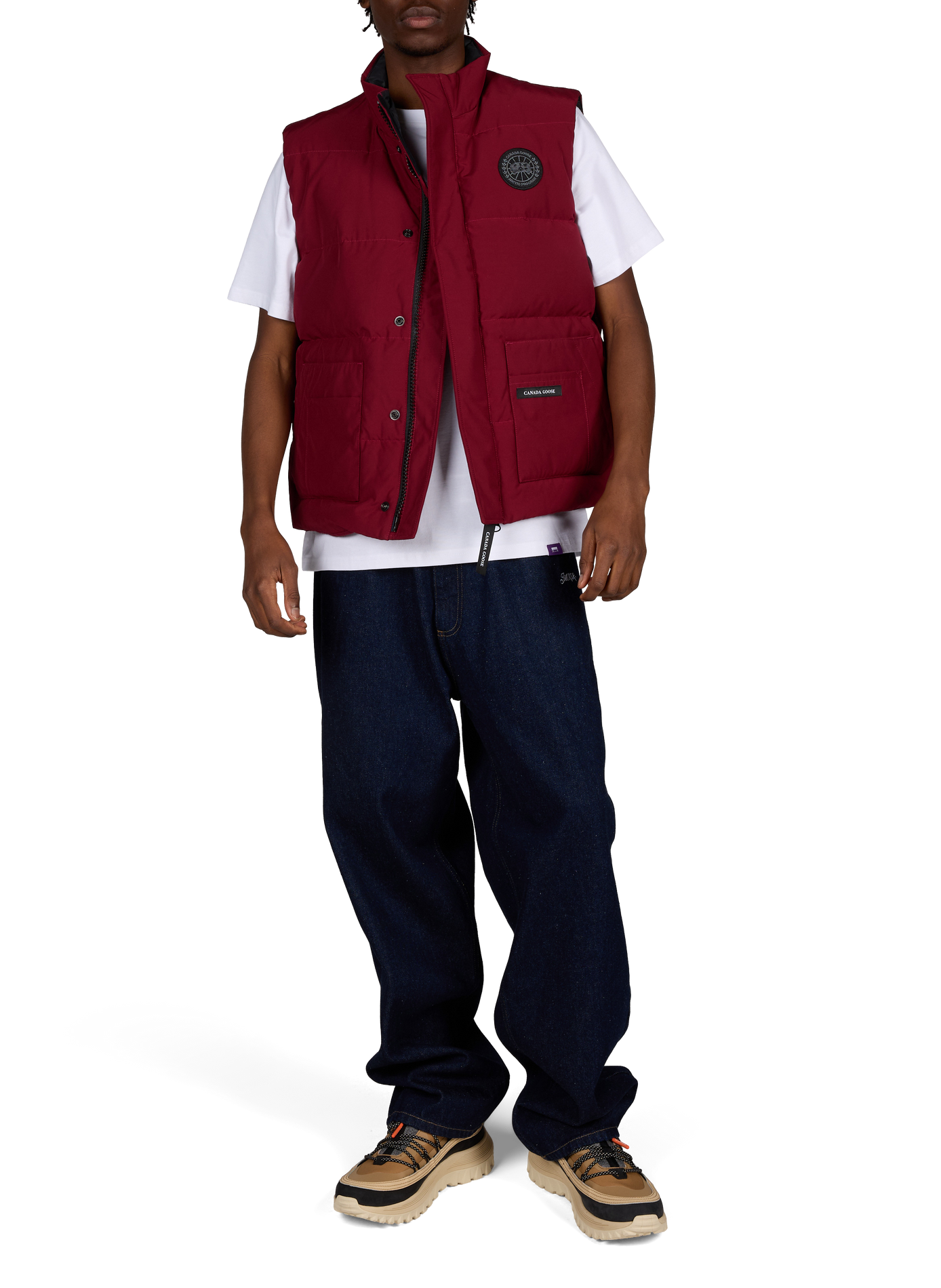 Doudoune sans manches unie CANADA GOOSE Rouge