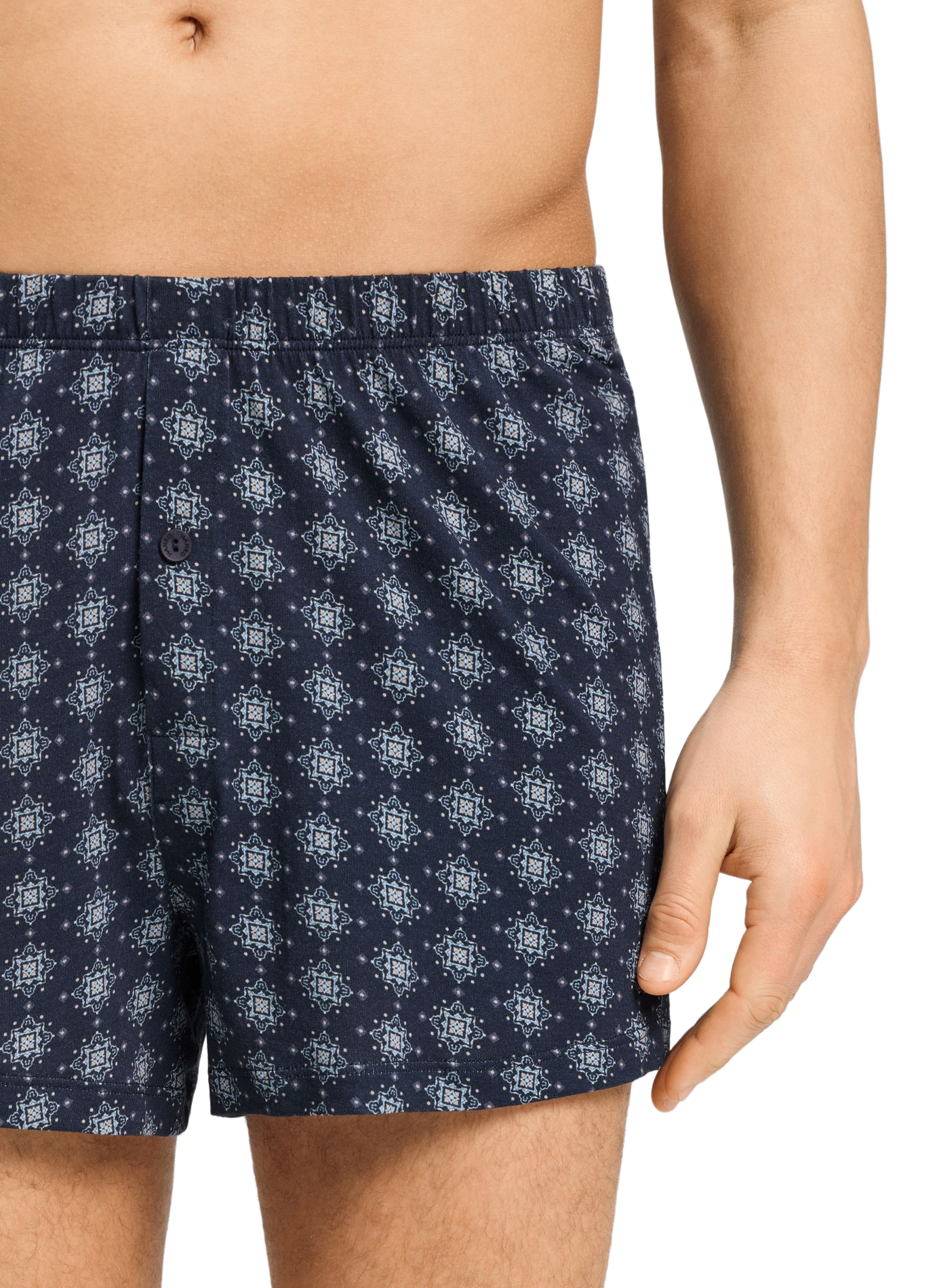 COT SPORTY Boxershorts mit Print aus Baumwollmischung HANRO Blau