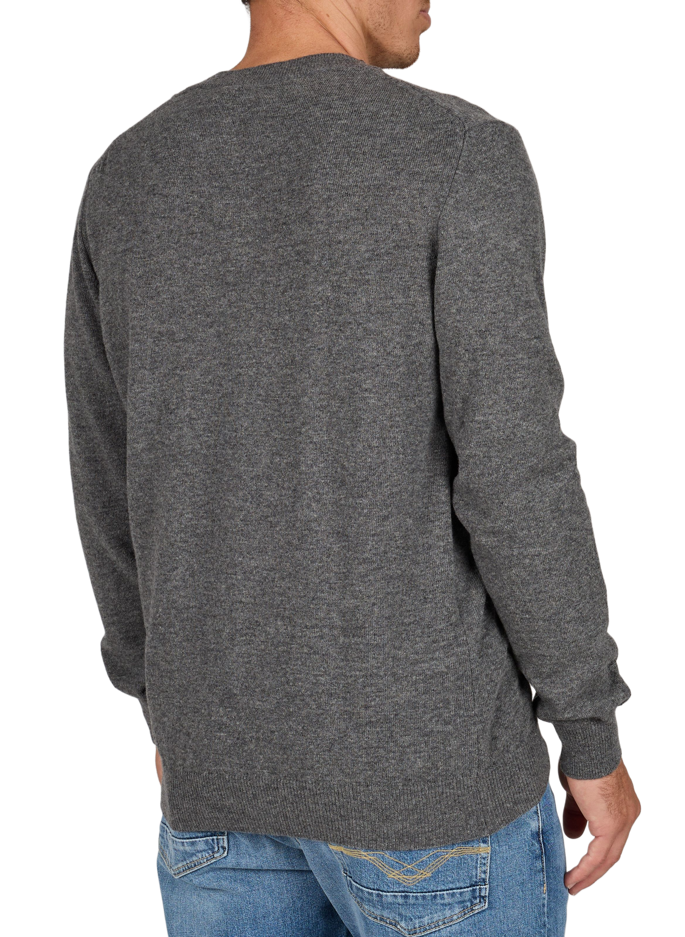 Rundhalsausschnitt-Pullover GUSTAVO aus Wolle LAFAURIE Grau