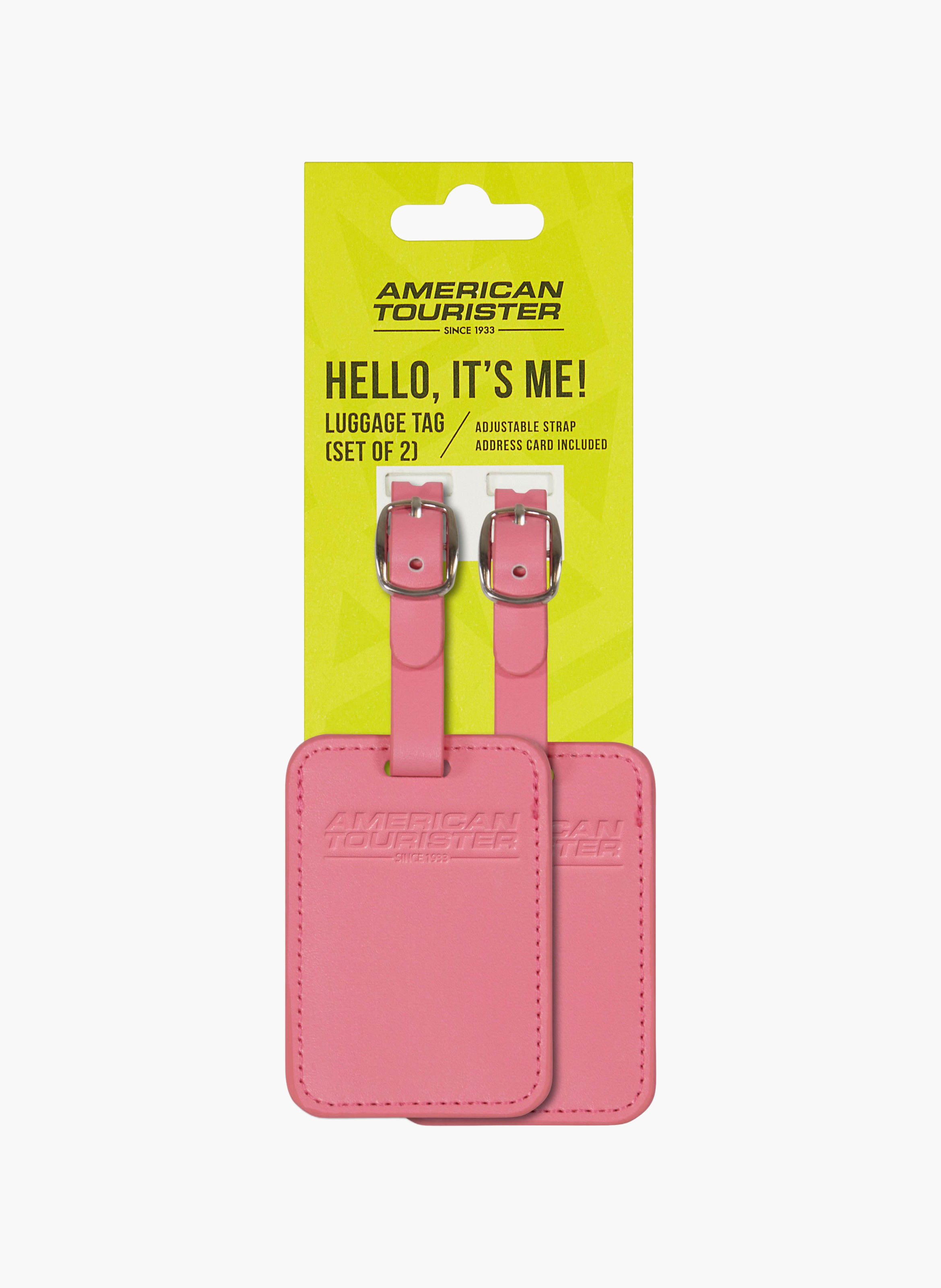 Étiquette à bagages taille s AMERICAN TOURISTER Rose