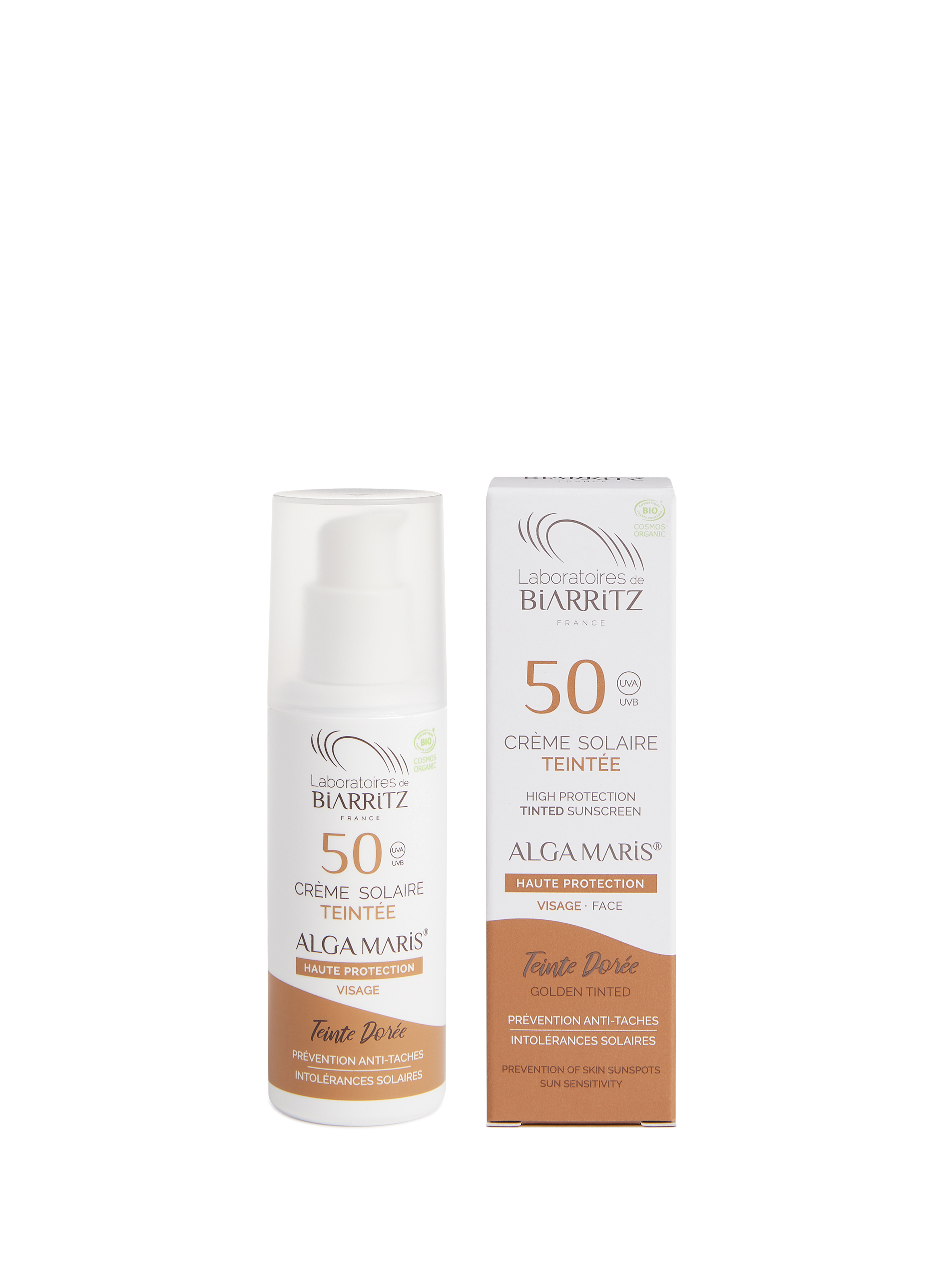 Alga Maris - SPF 50 Tinted Face Sun Cream - Golden LABORATOIRES DE BIARRITZ No color