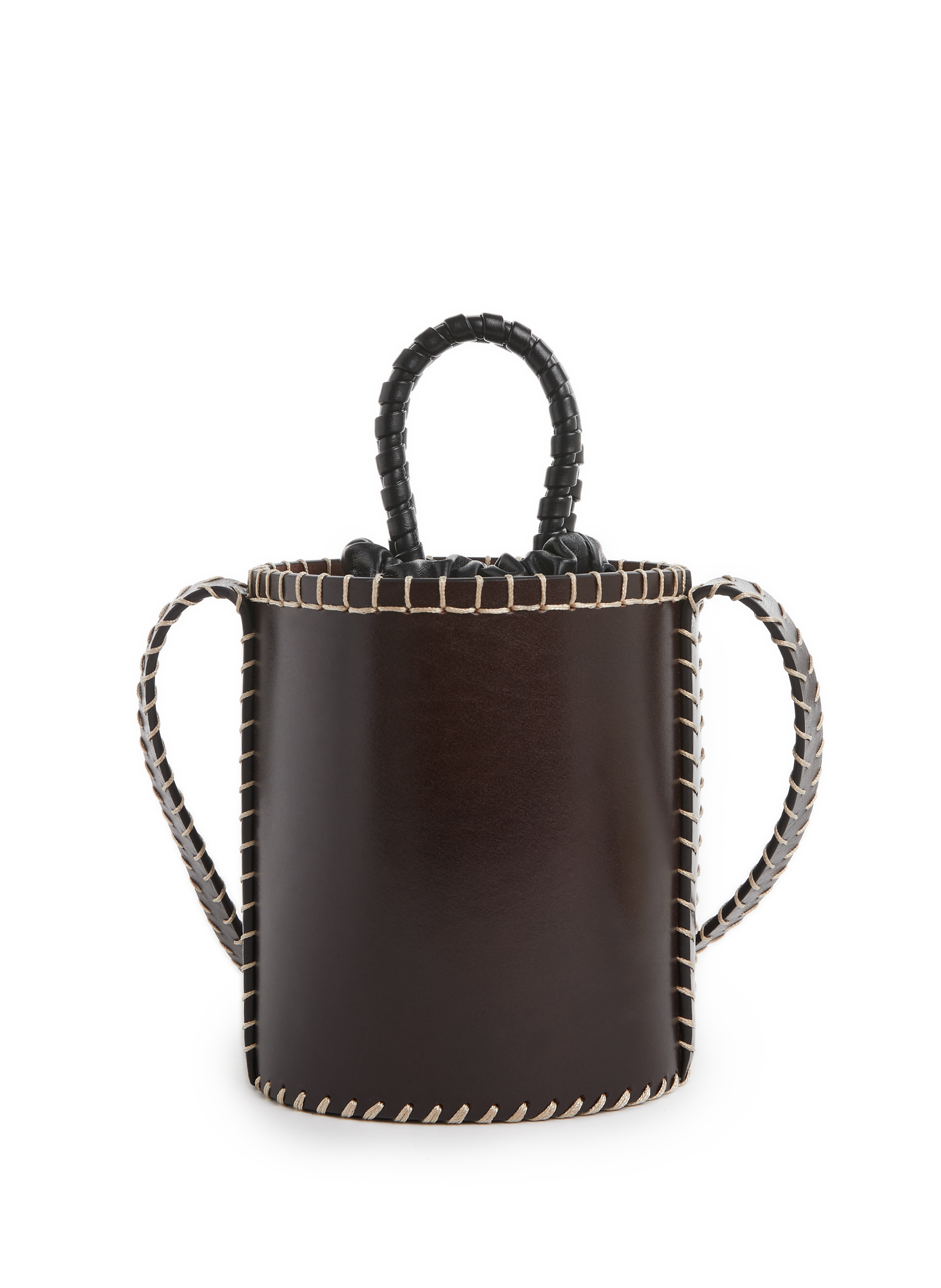 CHLOÉ Lawson leather bucket bag Brown