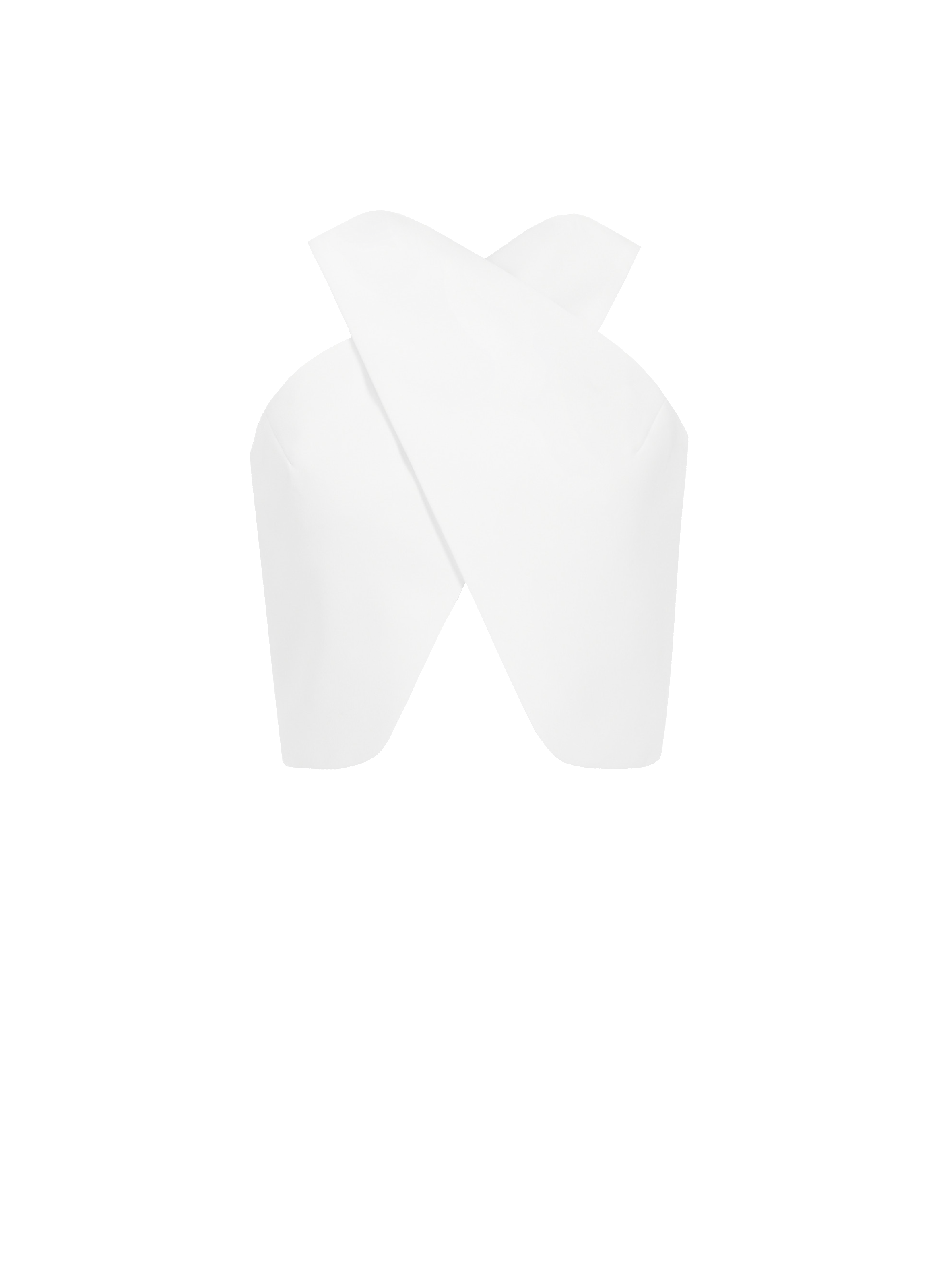 Top croisé en crêpe