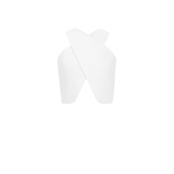 Top croisé en crêpe