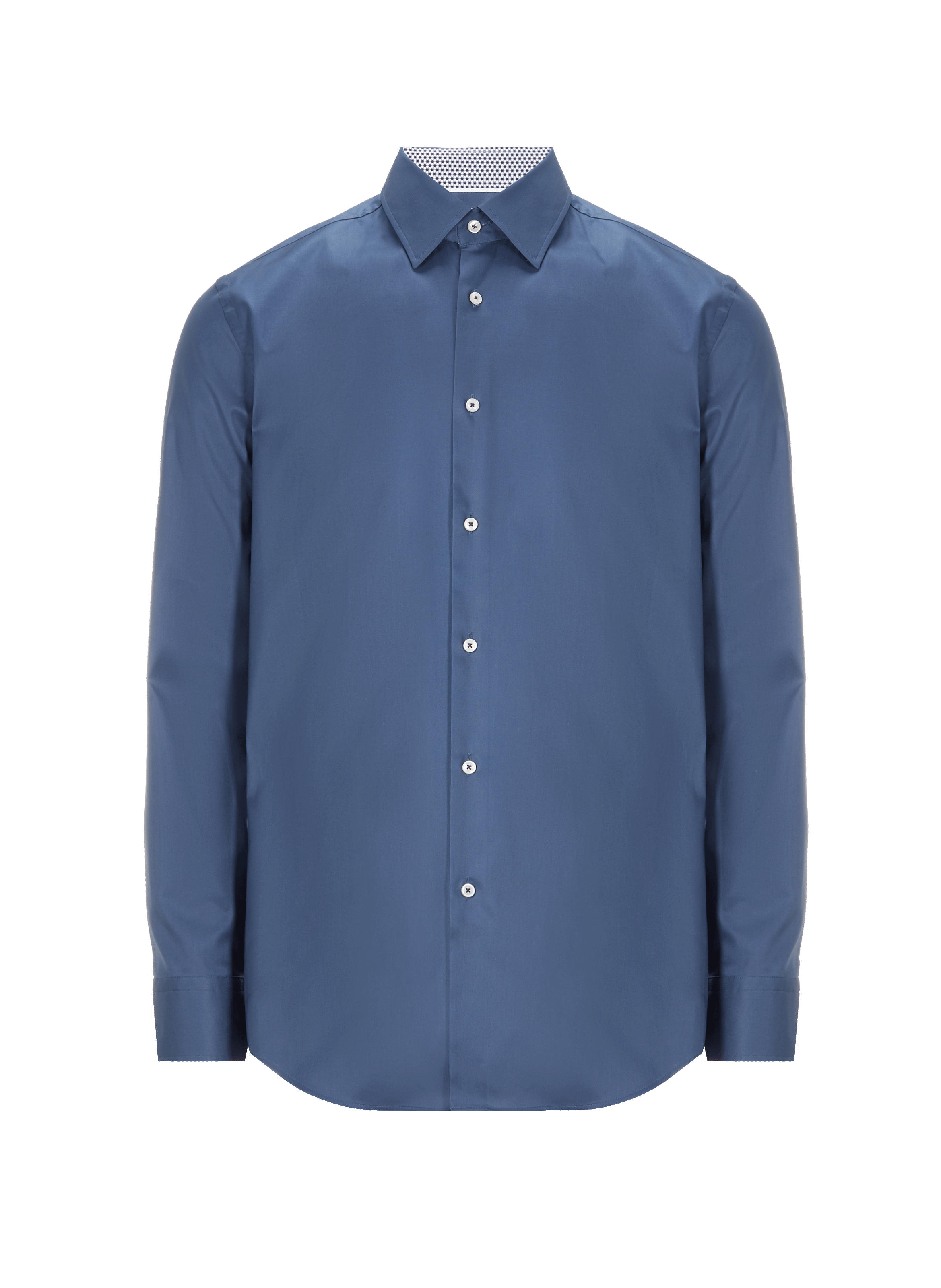 Chemise slim en popeline de coton