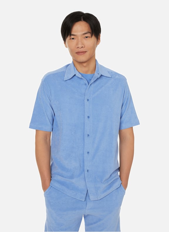 Towelling shirt Blue by SAISON 1865 SAISON 1865 Towelling shirt Blue