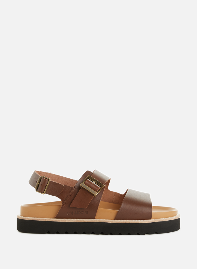 Oliva flat leather sandals  SCHMOOVE