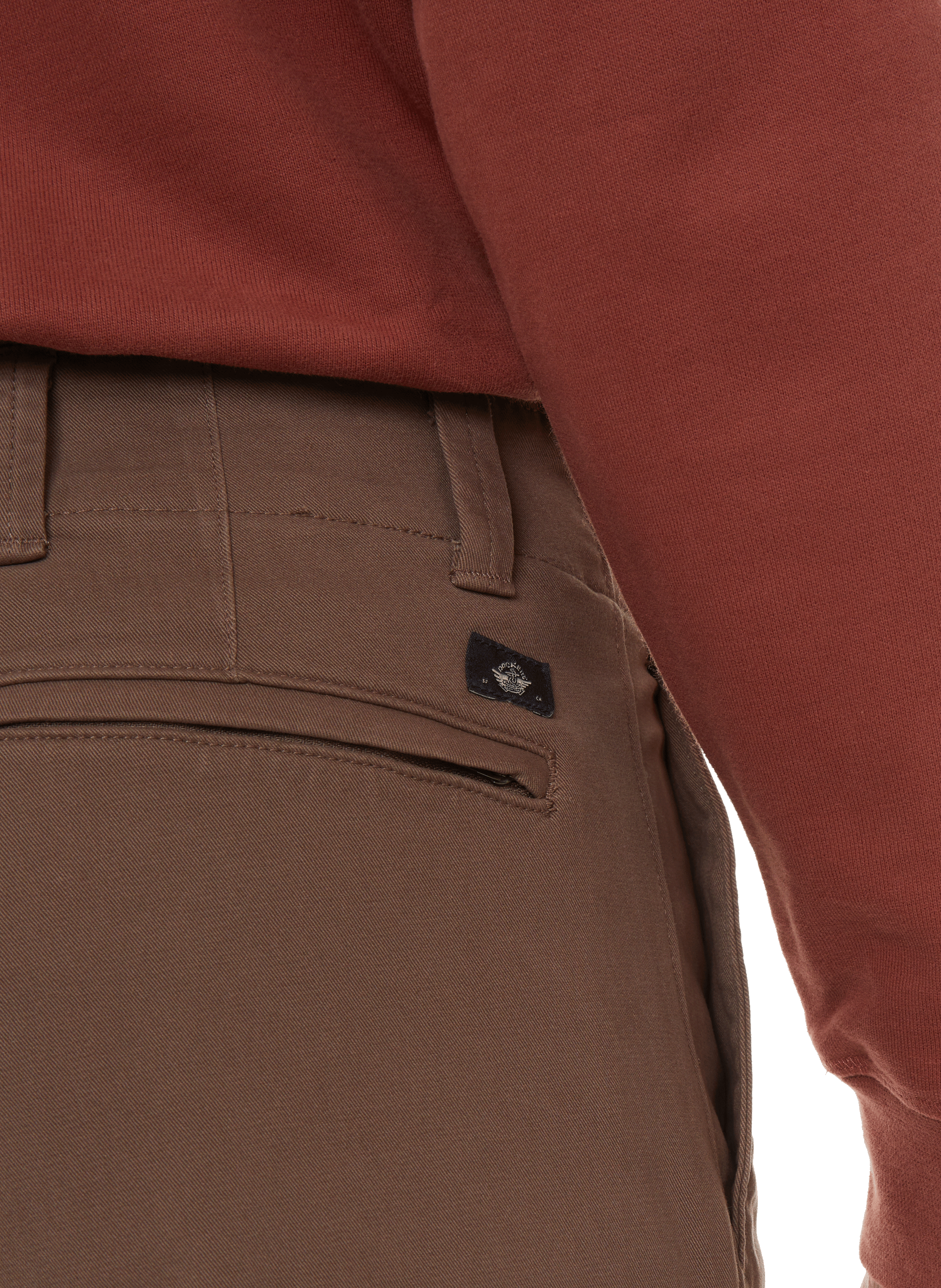 Slim-fit cotton trousers DOCKERS Brown