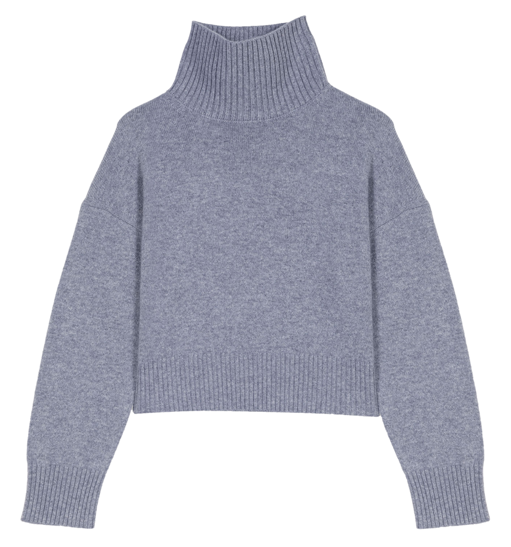 Pull court en cachemire mélangé MAJE Gris