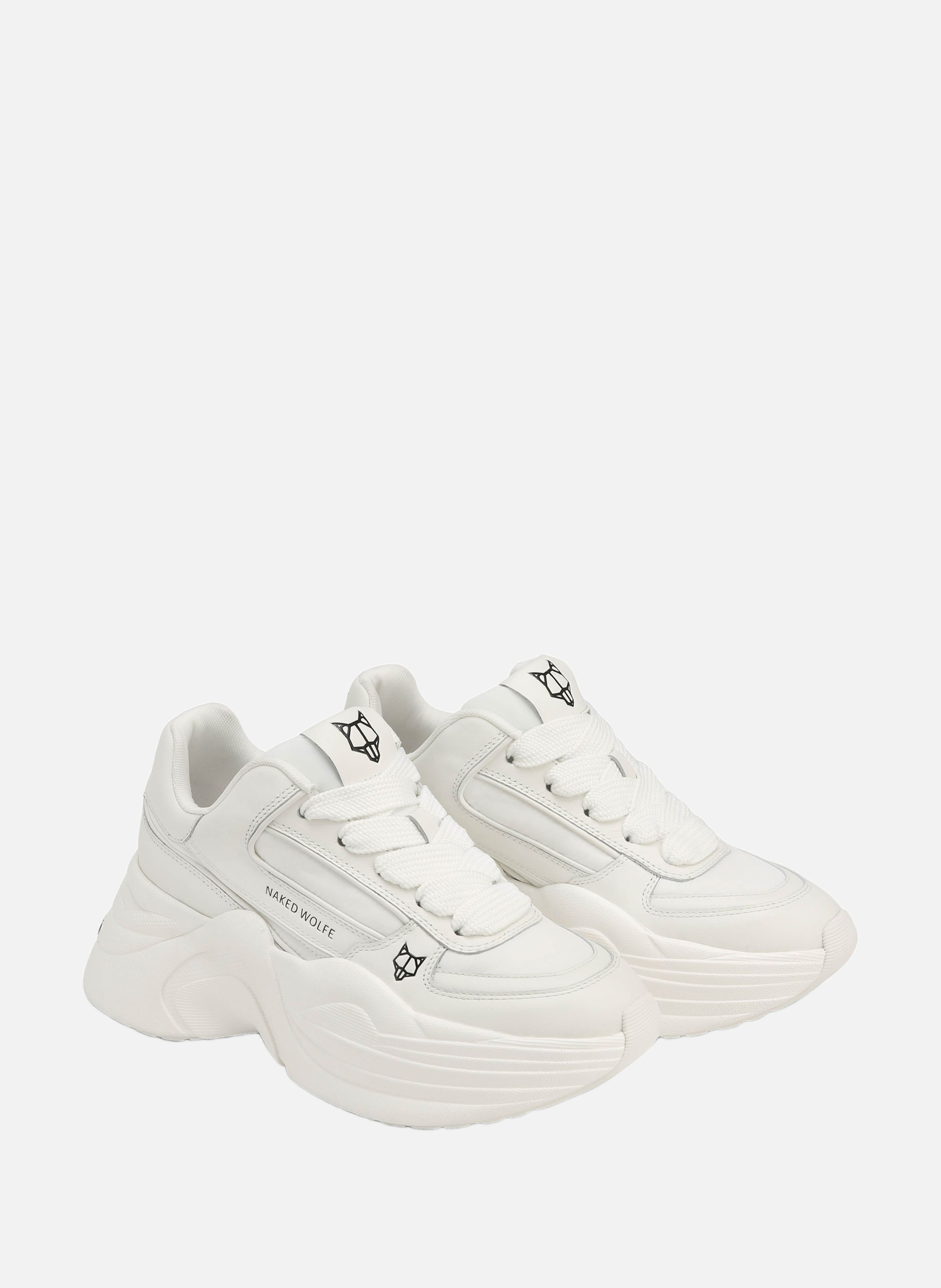 Baskets temple NAKED WOLFE Blanc