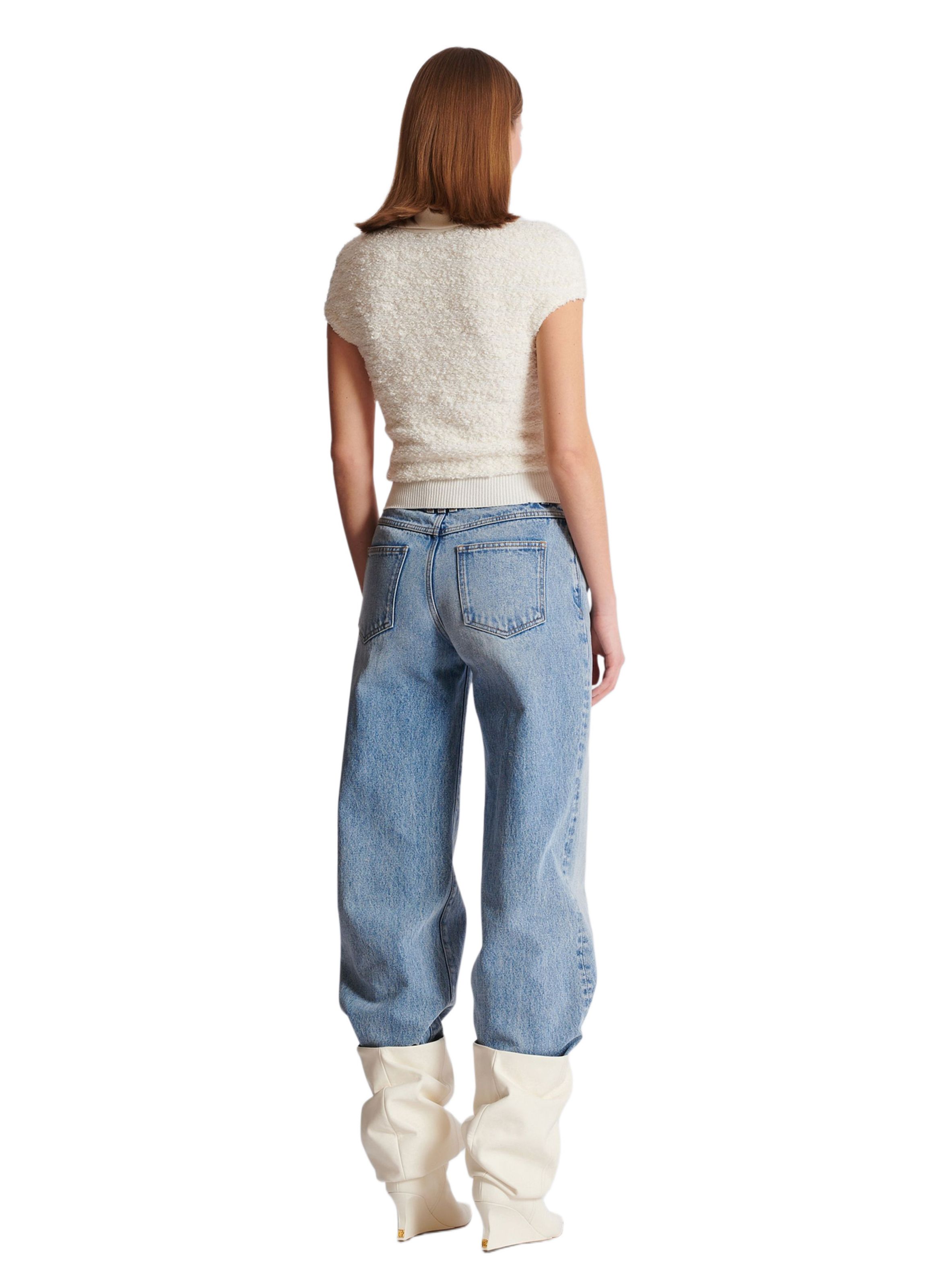 Top en tweed BALMAIN Beige