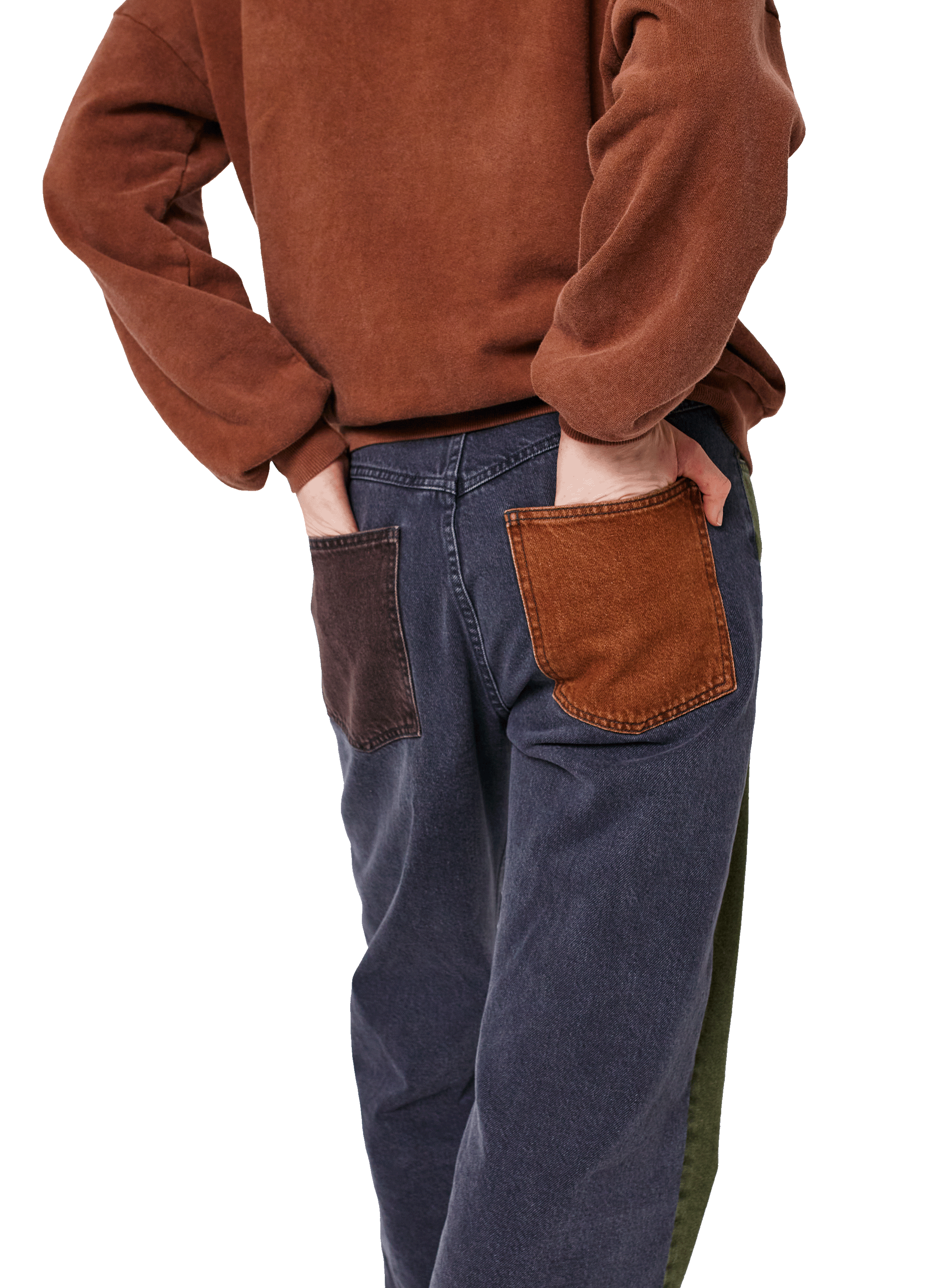 Pantalon effet patchwork en coton BOBO CHOSES Multicolore