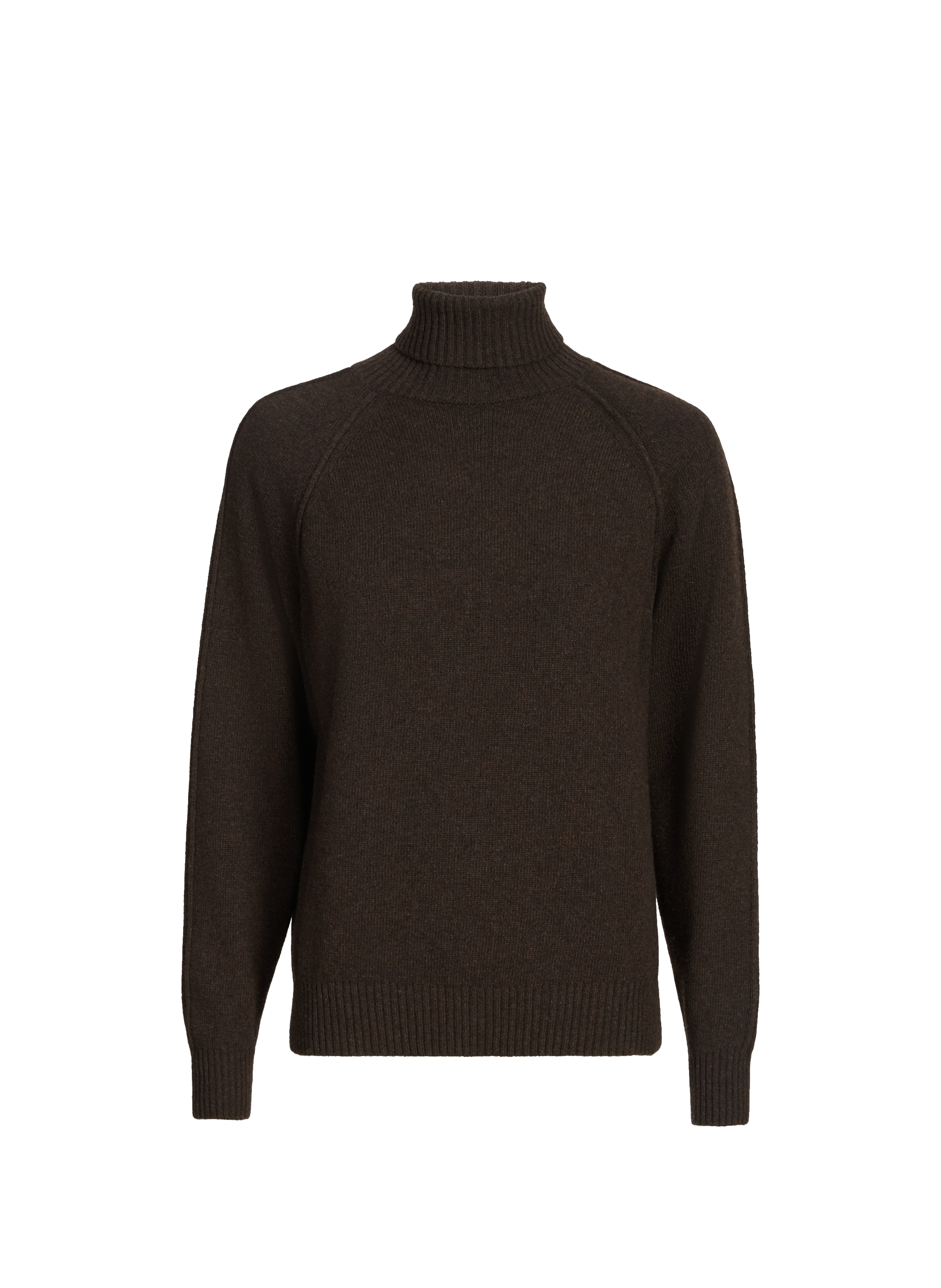 Pull col roulé en laine mélangée SAISON 1865 Marron