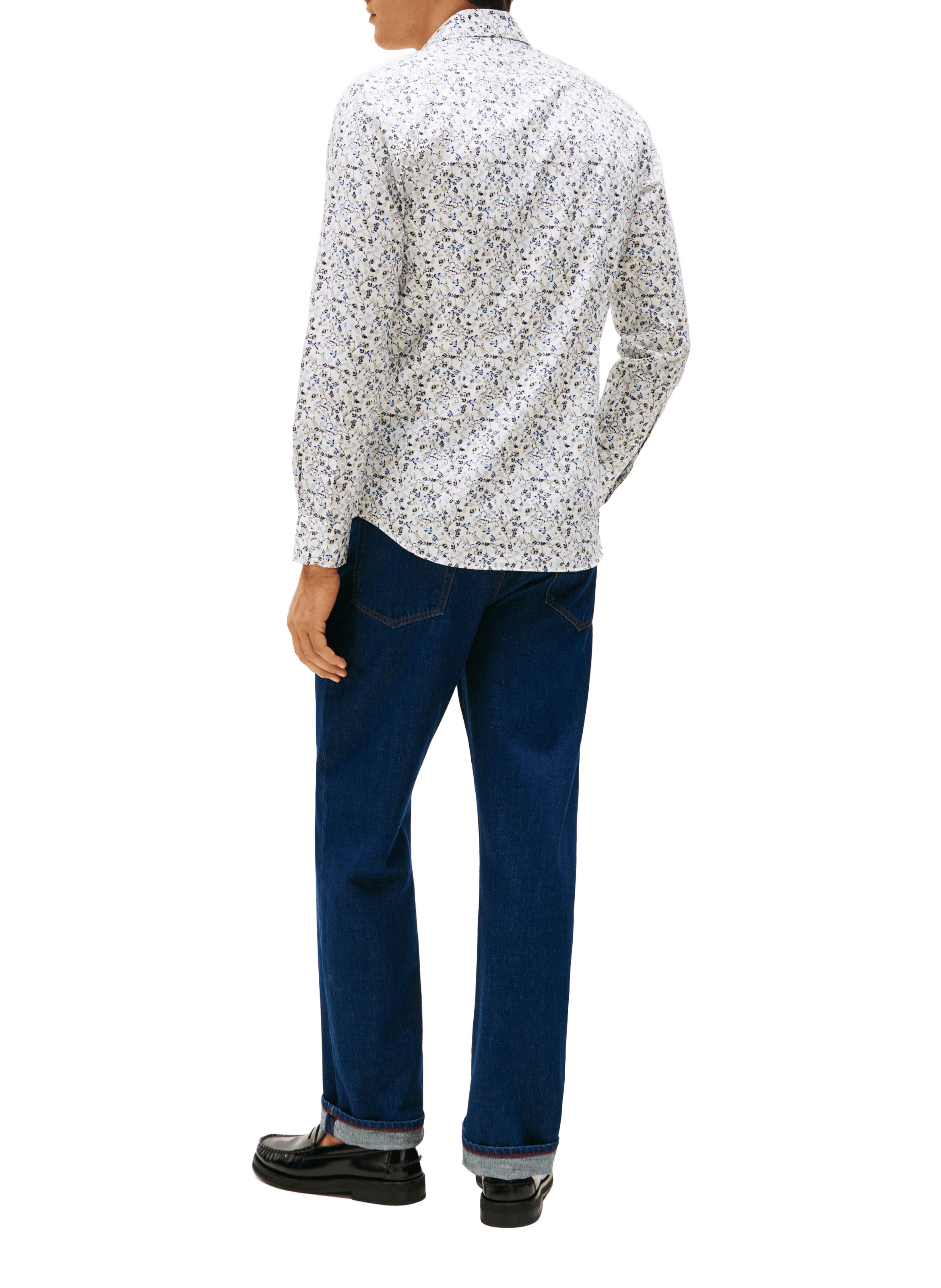 Floral shirt with classic collar in cotton TOMMY HILFIGER Multicolour