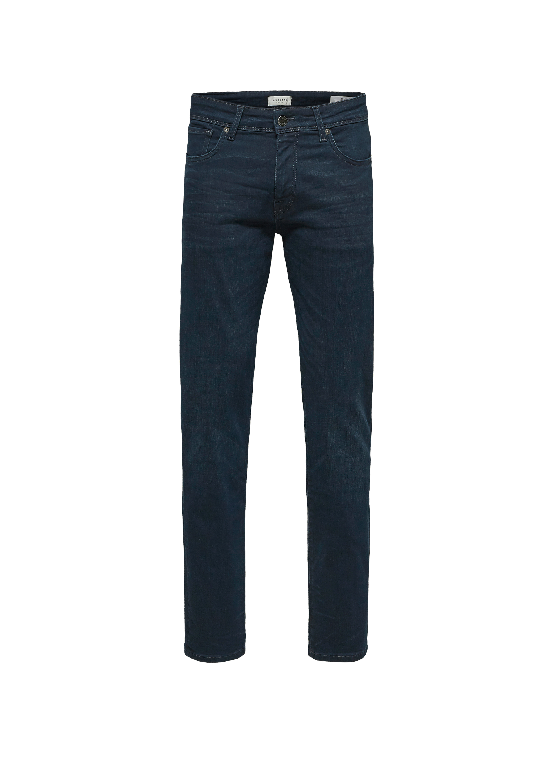 Jean droit en coton biologique mélangé SELECTED Bleu