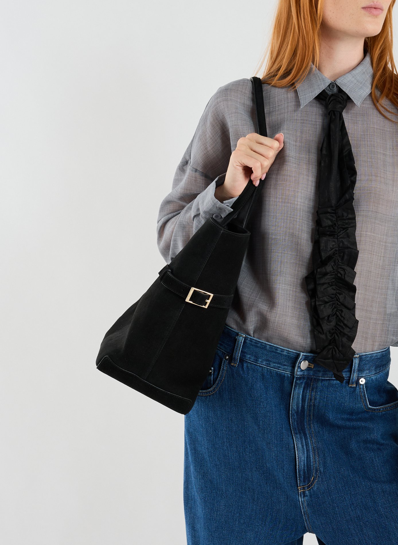 Sac fourre-tout Lesley en cuir FLATTERED Noir