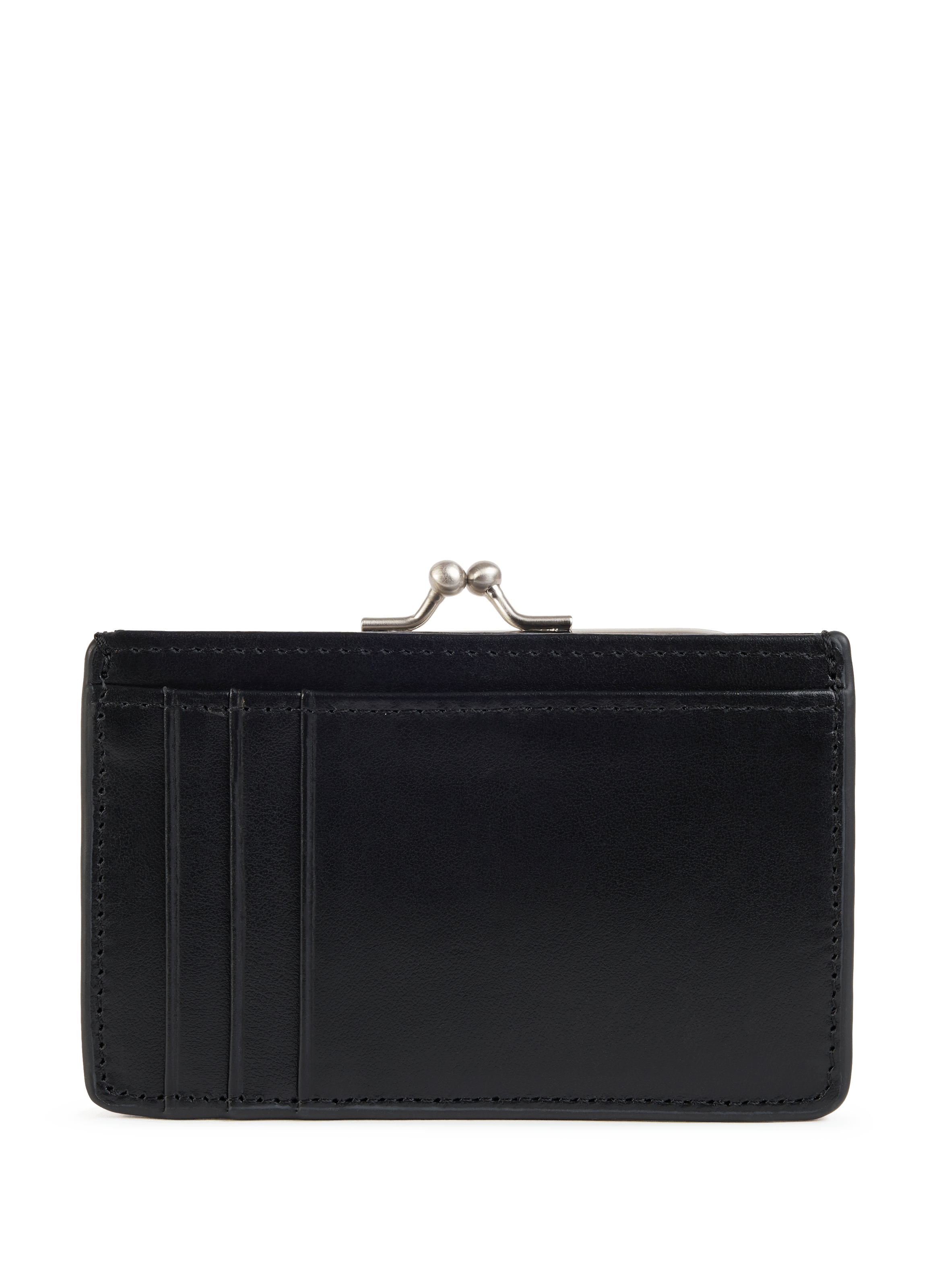 Porte-monnaie Mira en cuir  NAT &amp; NIN Noir