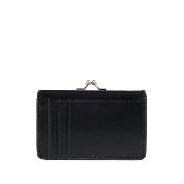 Nat & Nin Porte-monnaie Mira En Cuir In Black