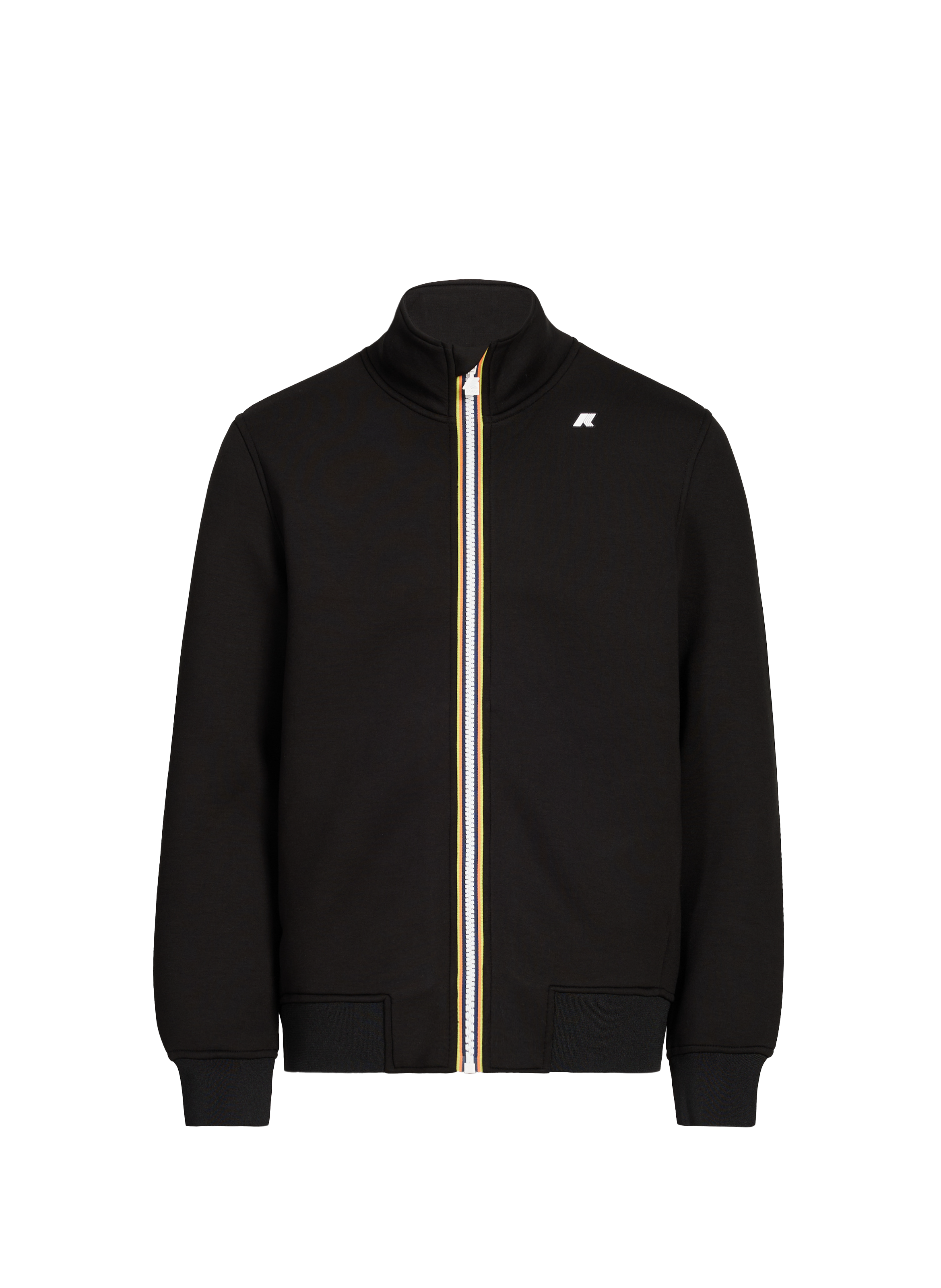 K-WAY Sweatshirt zippé à col montant Noir