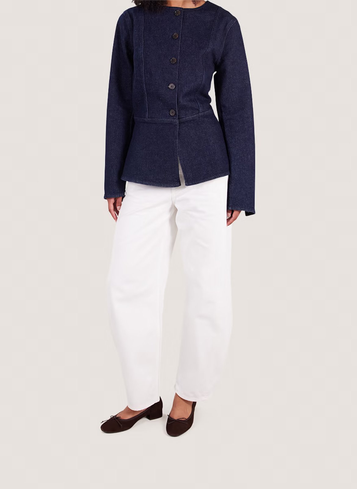 Ballerines en cuir velours dadou JONAK Marron