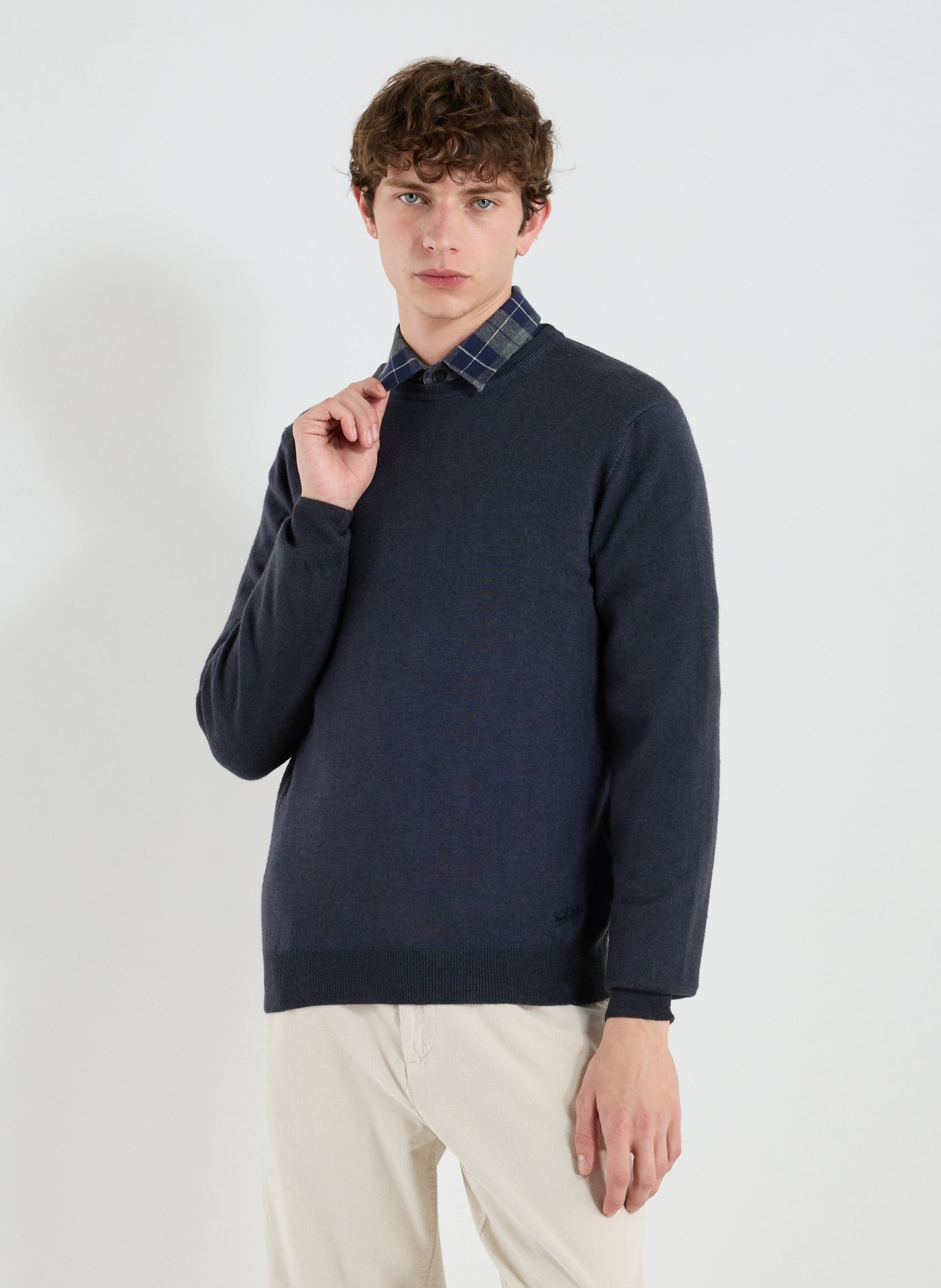 WOOLRICH Crew-neck jumper Blue