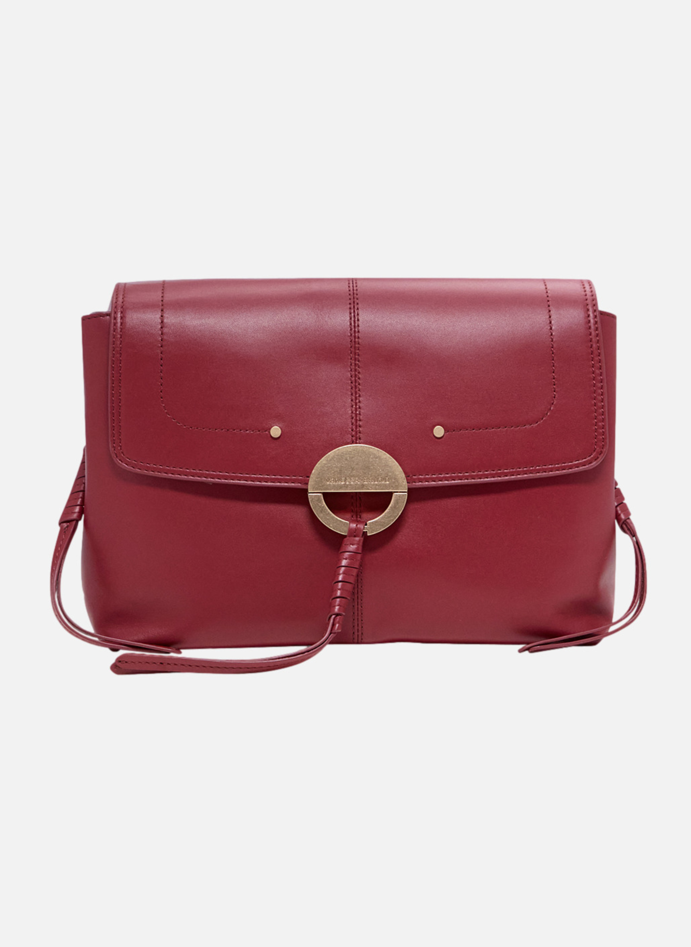 Grand Sac Othilia En Cuir VANESSA BRUNO Rouge