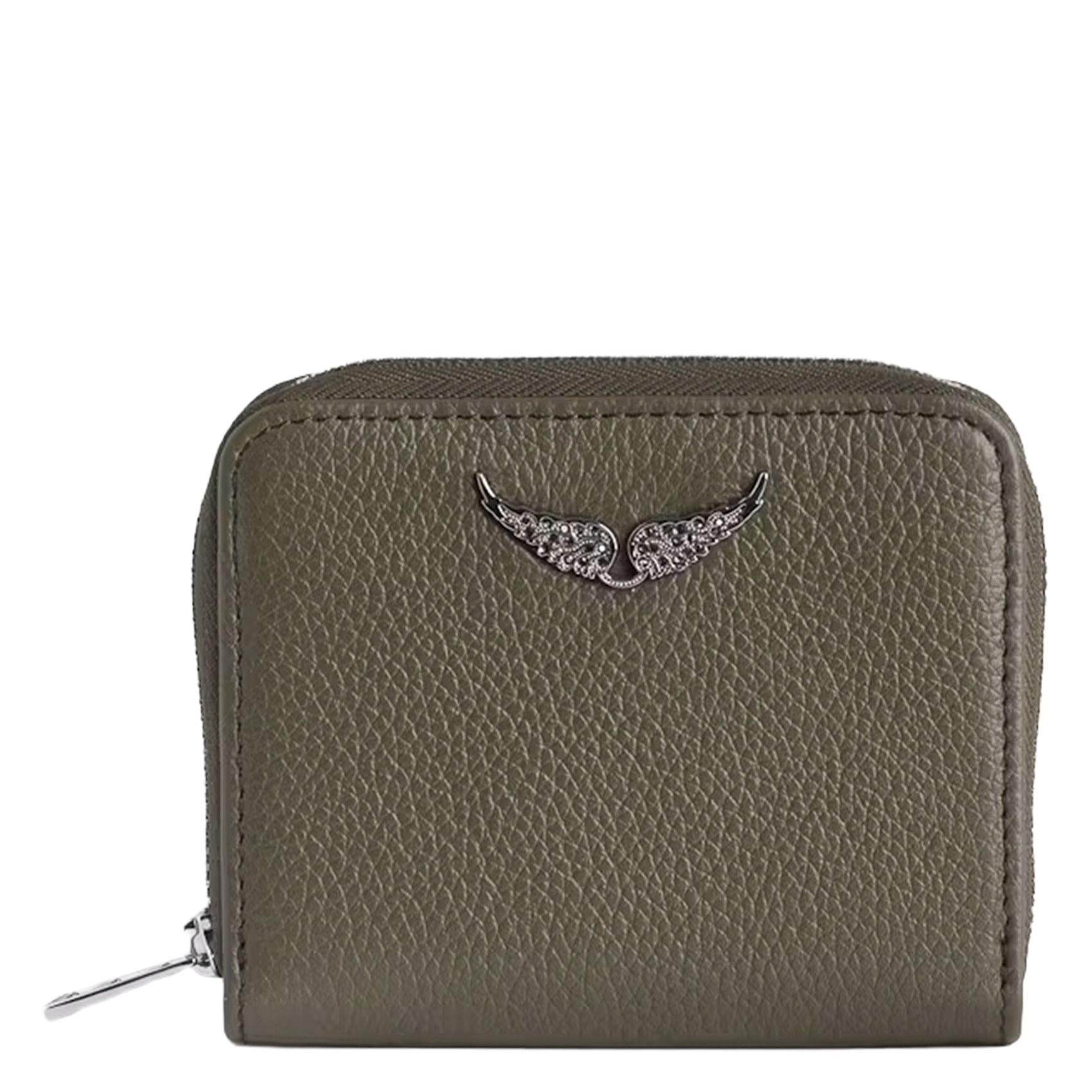 Portefeuille en cuir mini zv ZADIG&VOLTAIRE Vert
