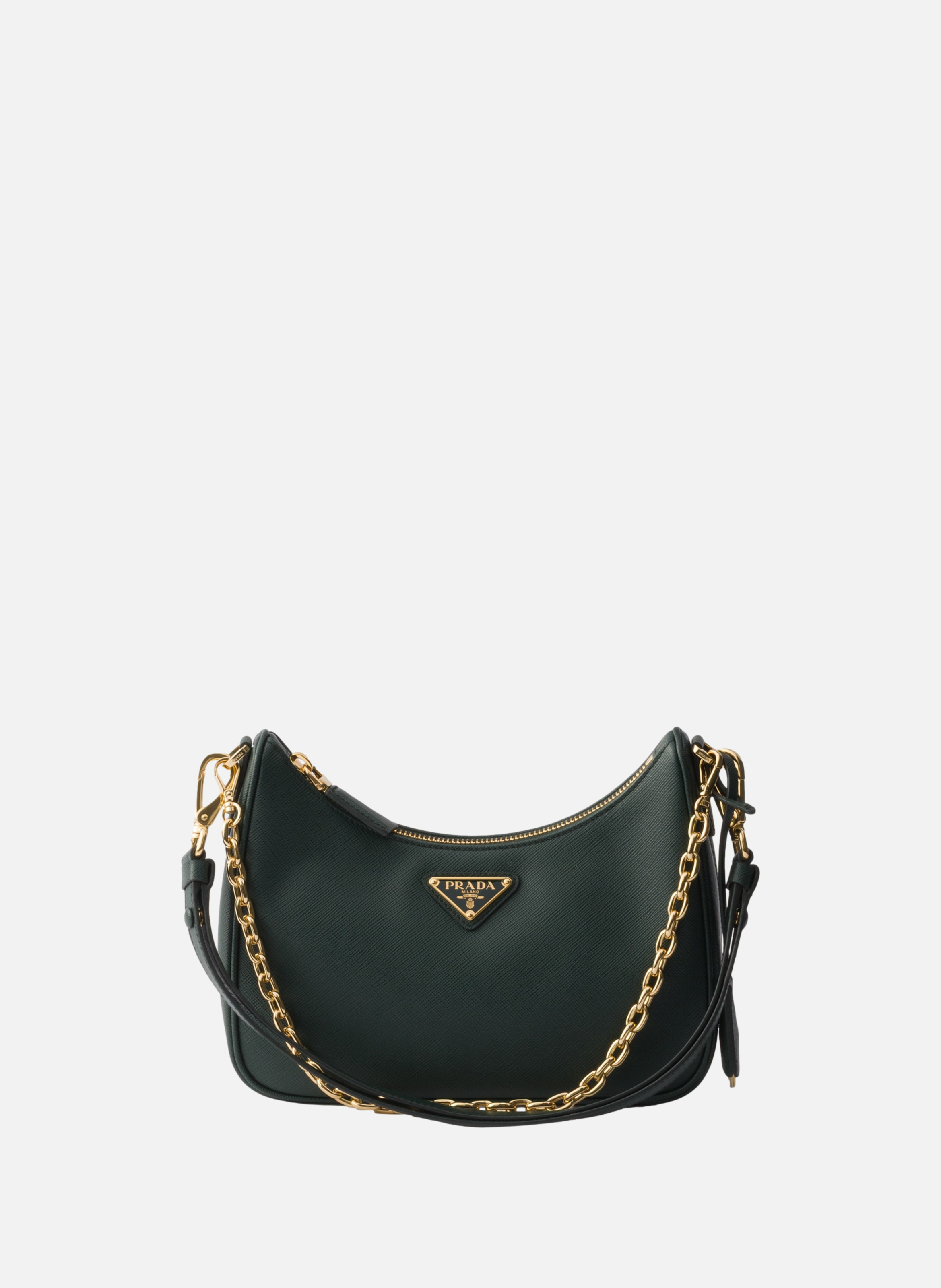 Mini sac prada re-edition en cuir saffiano PRADA Vert