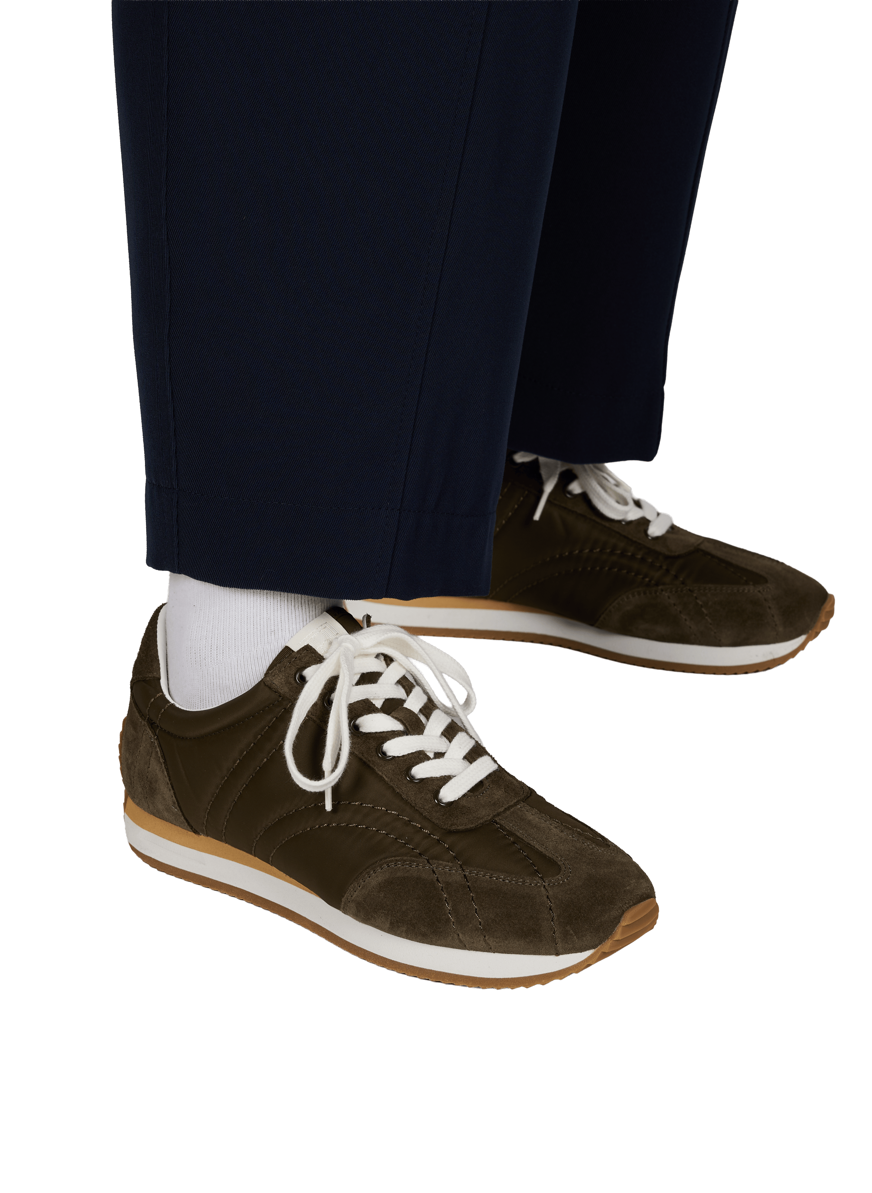 Baskets crantées TOTEME Kaki