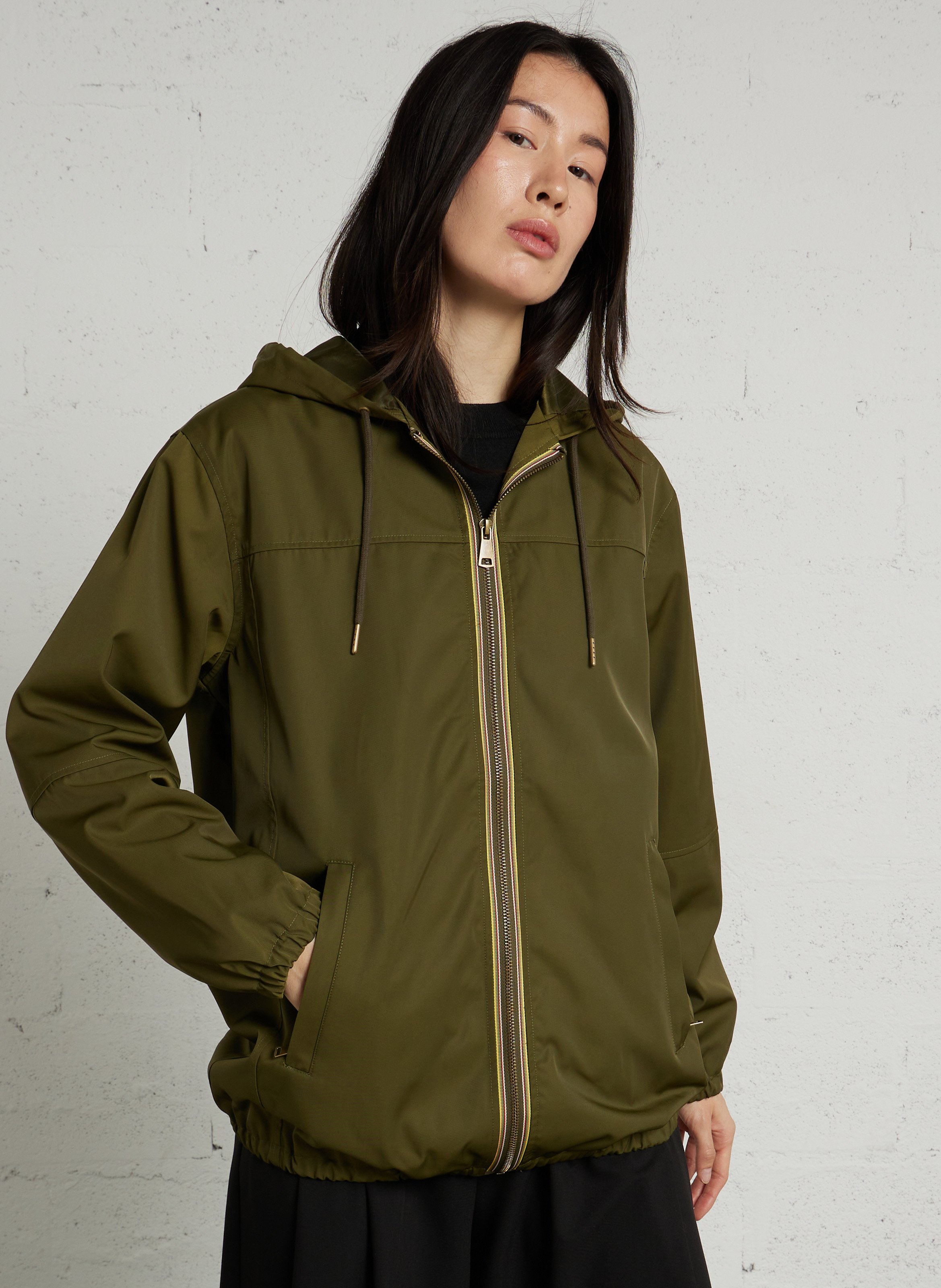 Parka droite col rond à capuche farah MAISON 123 Kaki