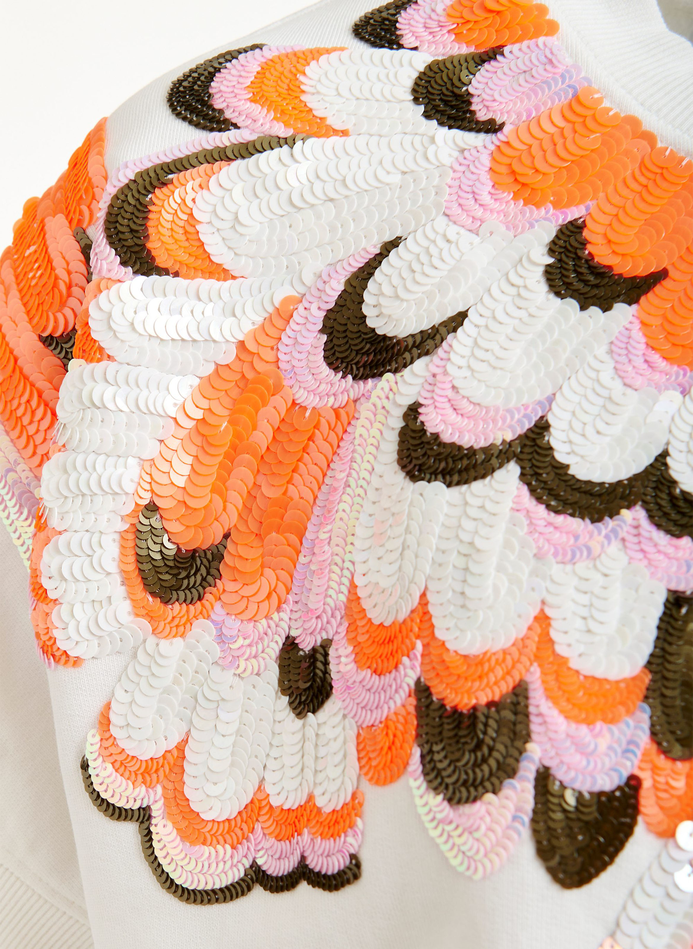 Sweat oversize col rond en coton jolies ESSENTIEL ANTWERP Blanc