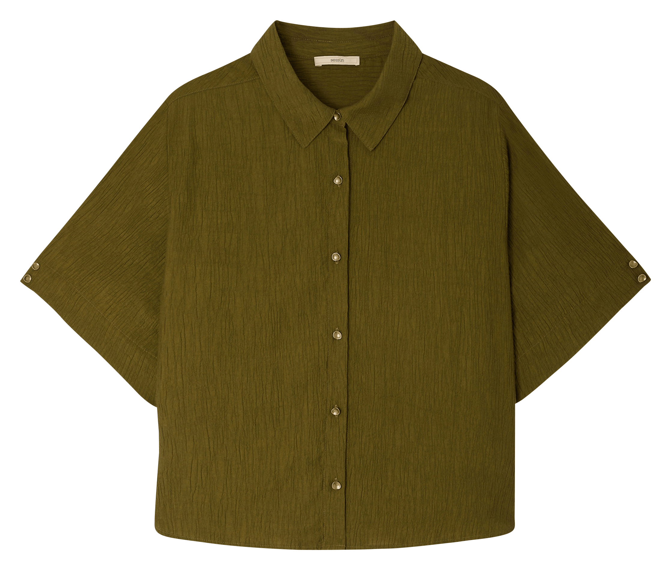 Chemise col classique kalya SESSUN Kaki